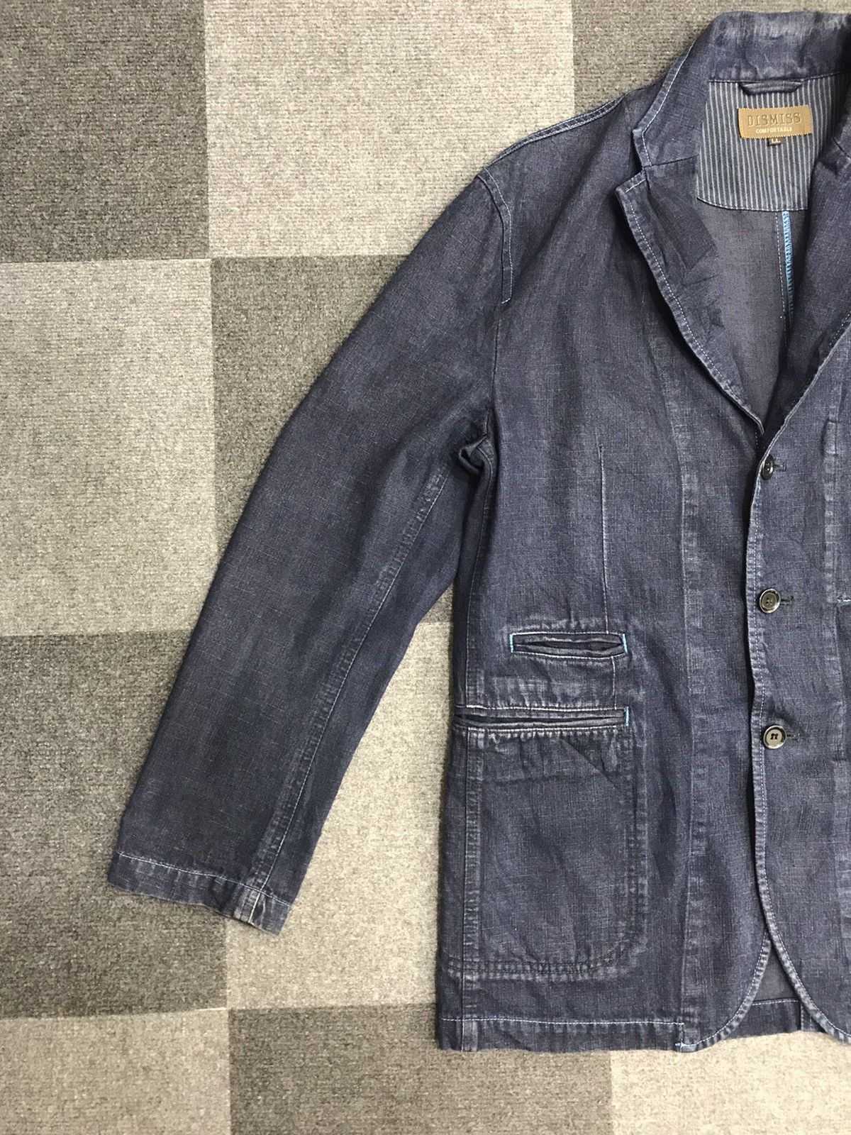 Indigo × Japanese Brand DISMISS Indigo Multipockets Light Cotton Jacket Size US L / EU 52-54 / 3 - 3 Thumbnail