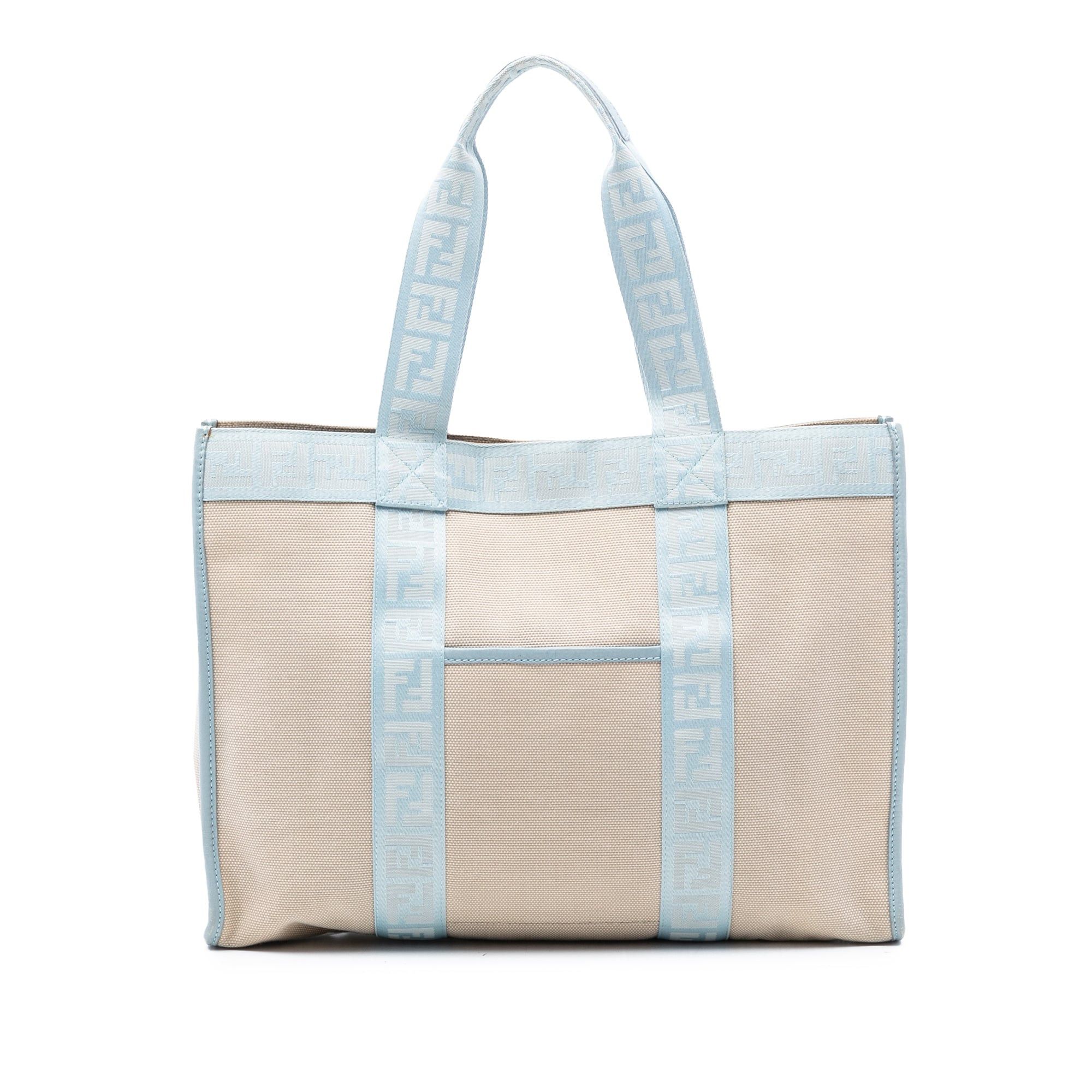 Fendi Zucca Trimmed Canvas Tote Size ONE SIZE - 1 Thumbnail
