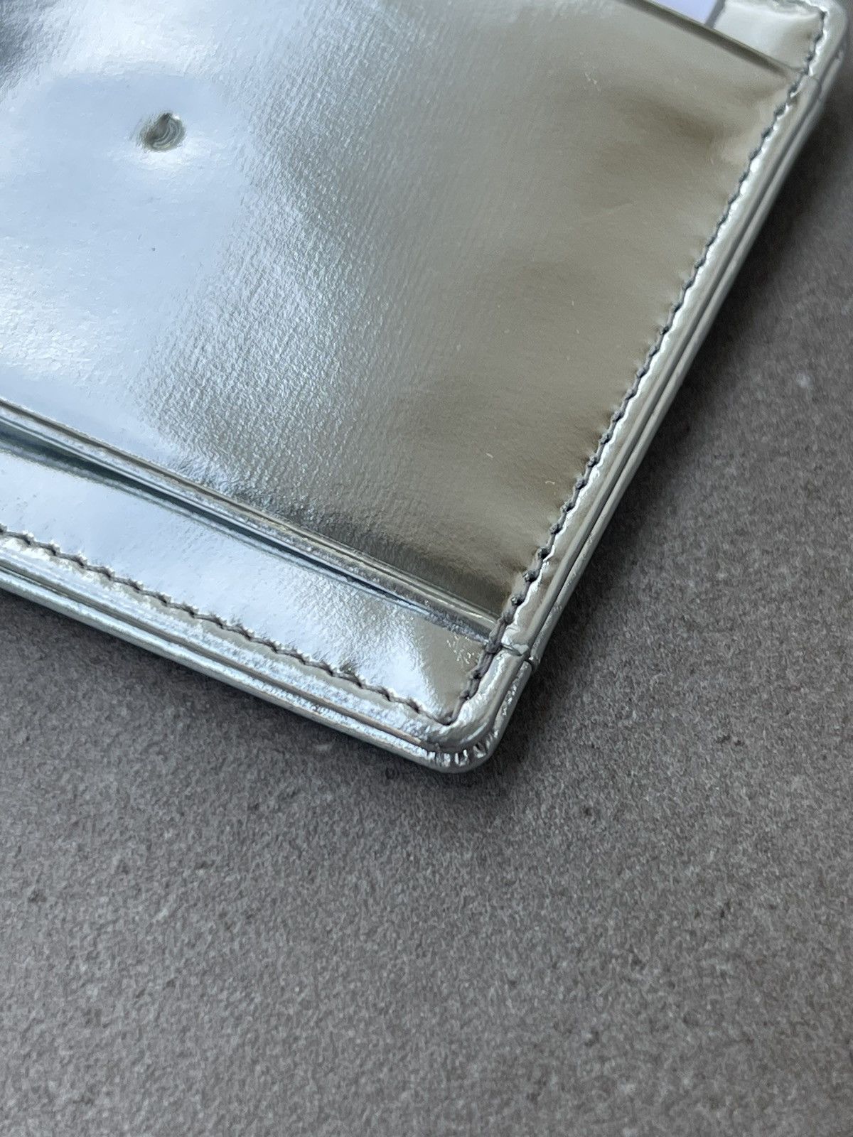 Other !DS! SS23 PB 0110 Silver Patent Leather Cardholder Size ONE SIZE - 3 Thumbnail