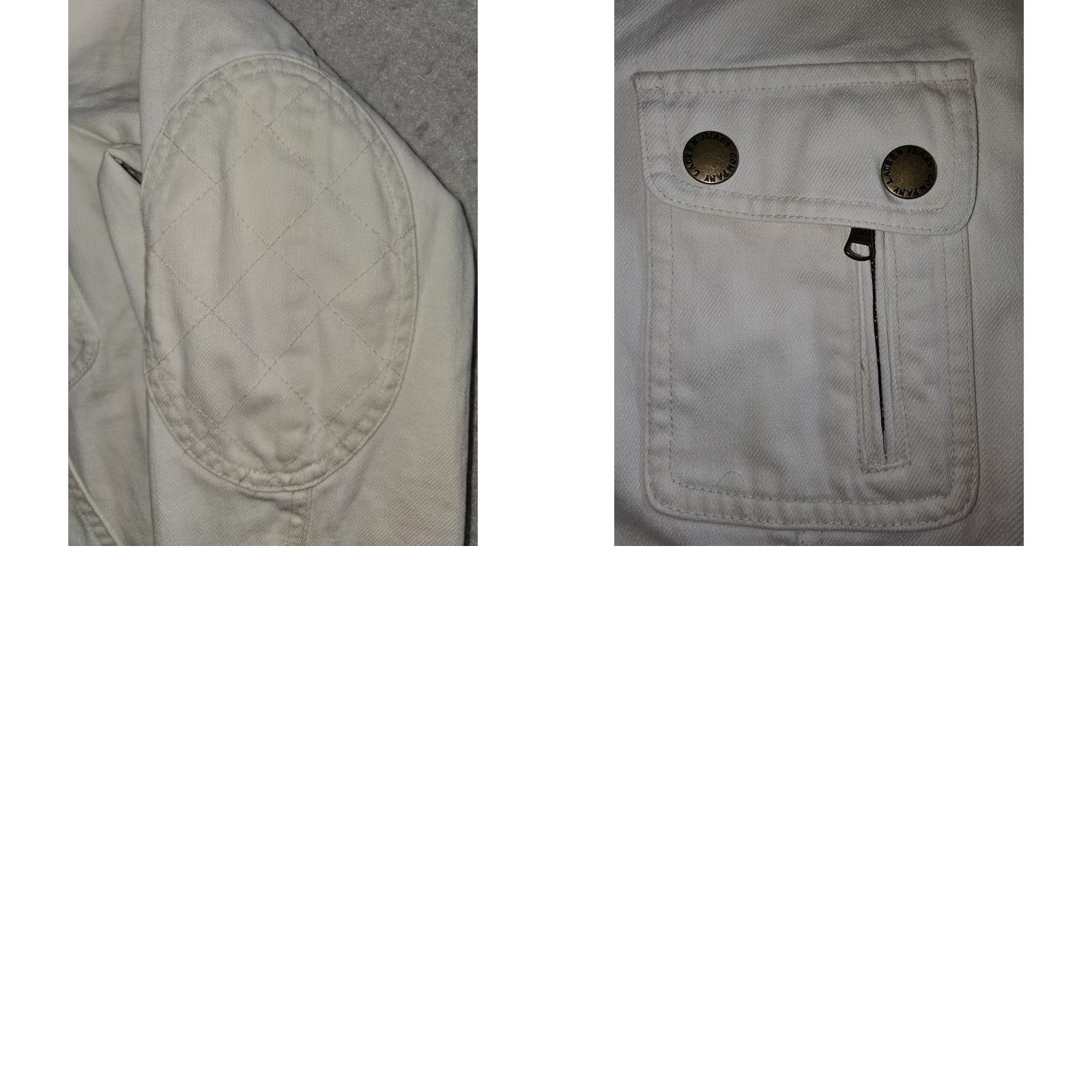 Ralph Lauren Lauren Ralph Lauren Denim Utility Jacket Full Zip Womens Sz P/Med Ivory Size M / US 6-8 / IT 42-44 - 8 Thumbnail
