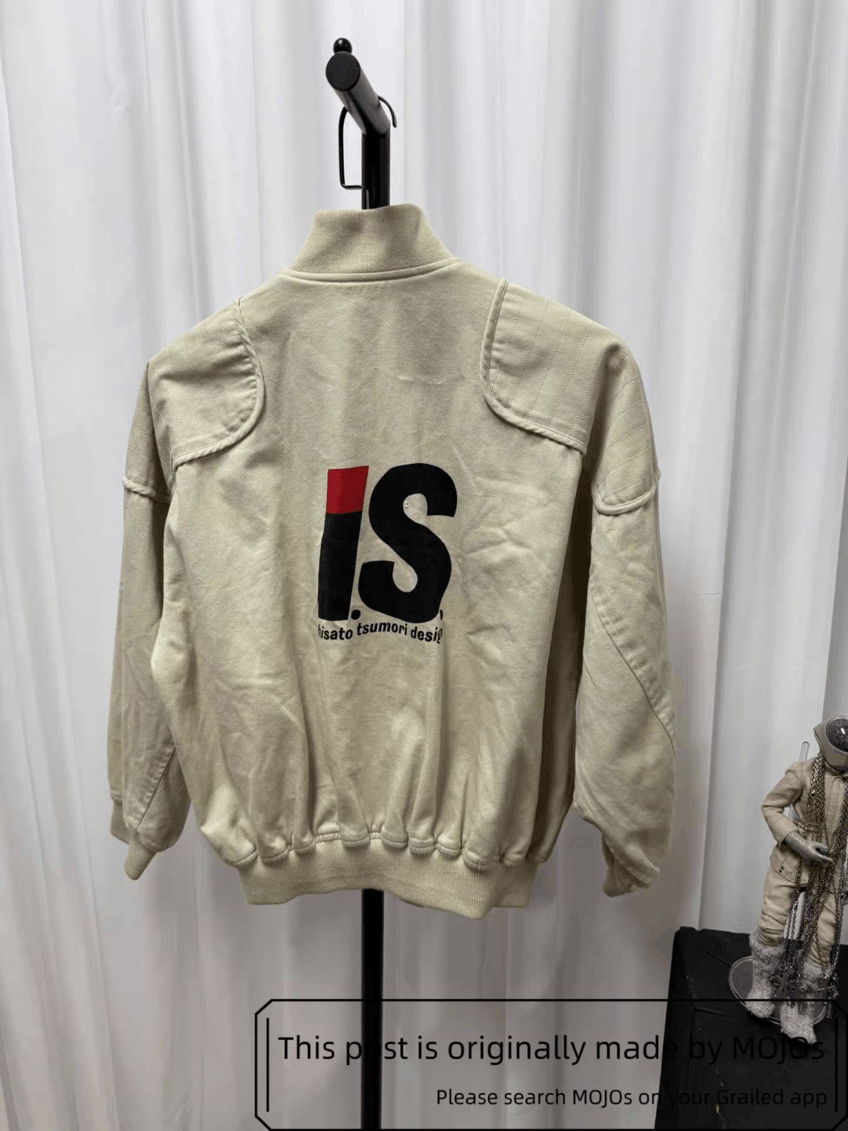 Sz 9 Issey Miyake IS Logo Canvas Jacket mojos12132125