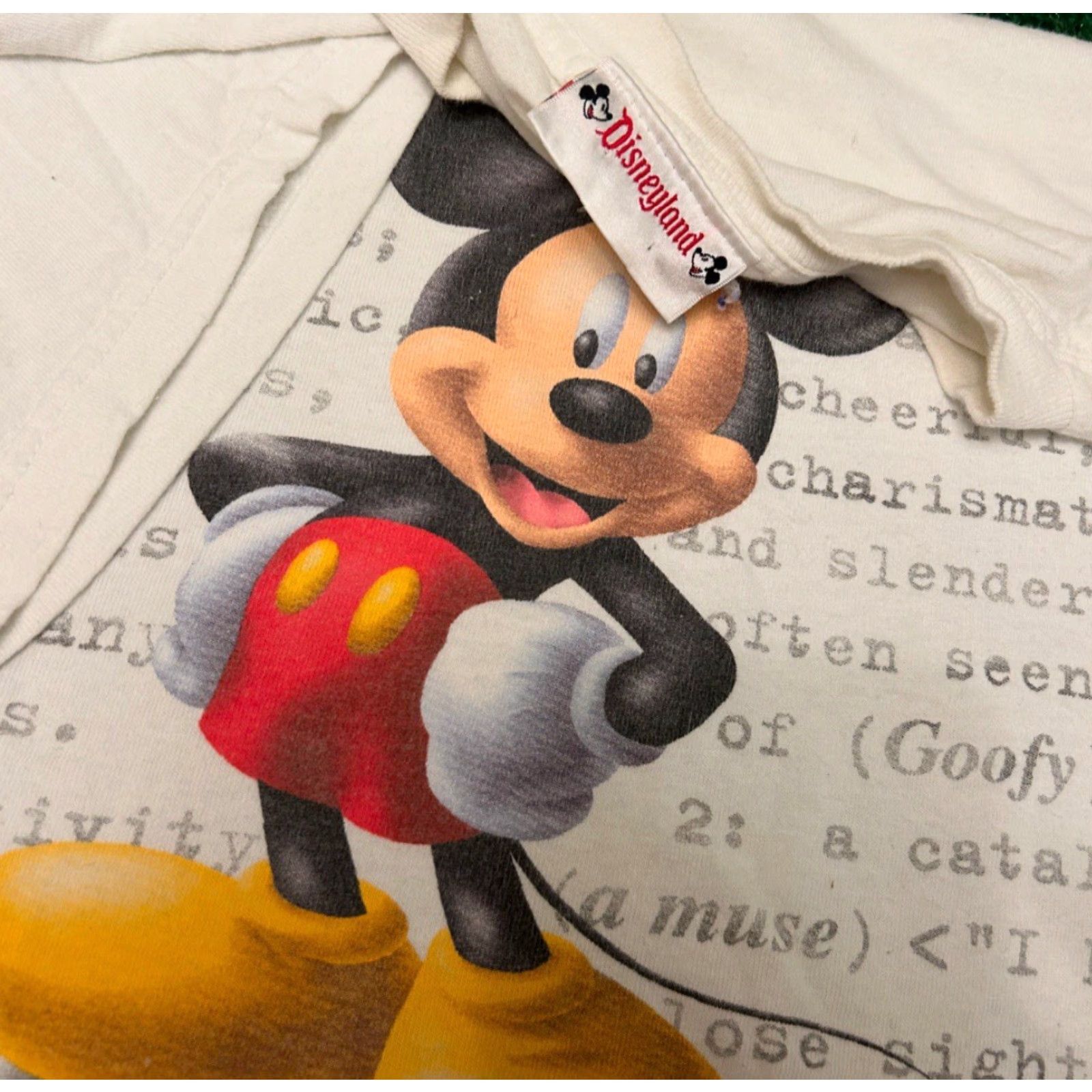 Disney VINTAGE Disney Mickey Mouse Cartoon Disneyland VTG Shirt Mens 3XL White Short Sleeve 90s Size US XXL / EU 58 / 5 - 2 Thumbnail