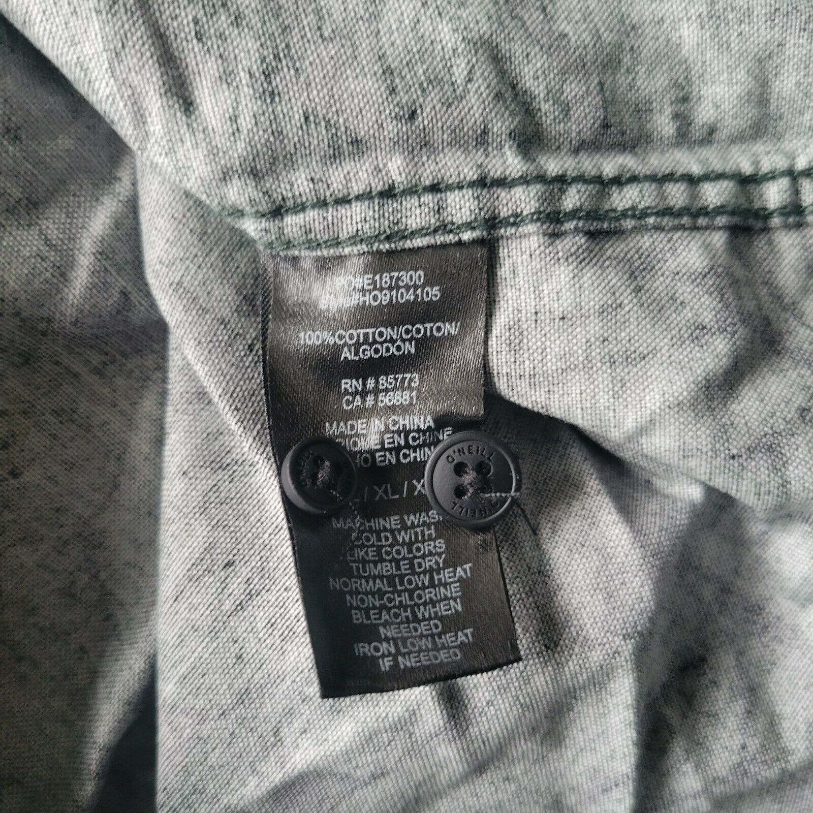 O'Neill Men's O'Neill Forest Green Button-Up Shirt. Size XXL. Size US XXL / EU 58 / 5 - 10 Thumbnail