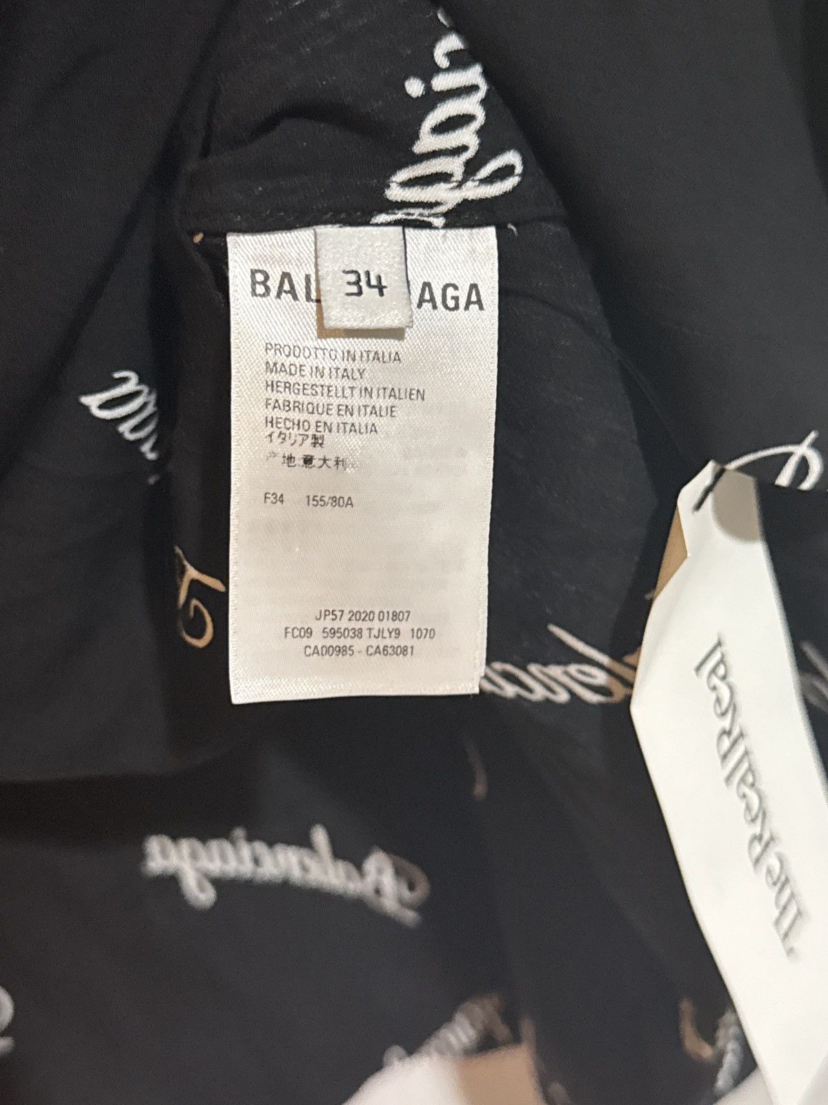 Balenciaga Balenciaga all over letter button up Size US L / EU 52-54 / 3 - 4 Thumbnail