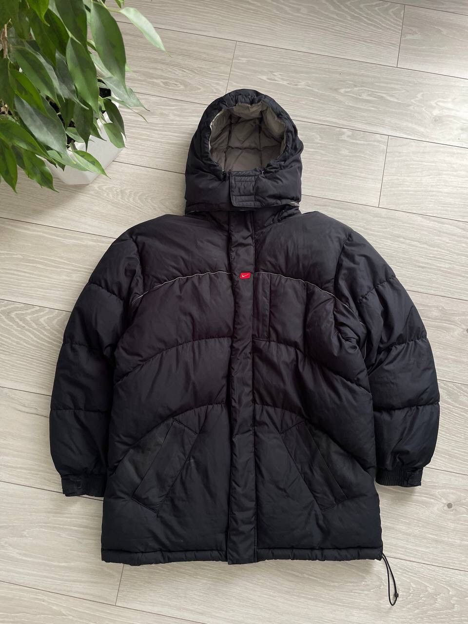 Nike × Vintage Vintage Nike Center Logo Swoosh Puffer Down Jacket Size US M / EU 48-50 / 2 - 1 Thumbnail