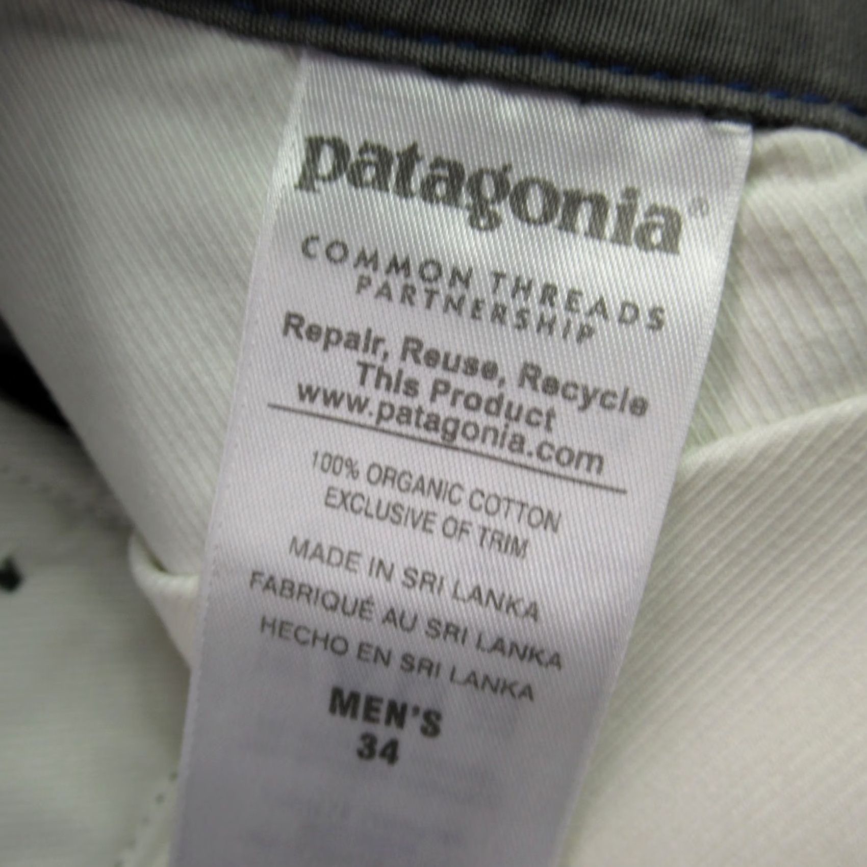 Patagonia Patagonia Shorts Chino Mens 34 Gray Golf Lightweight Outdoors Button Pockets Size US 34 / EU 50 - 5 Thumbnail