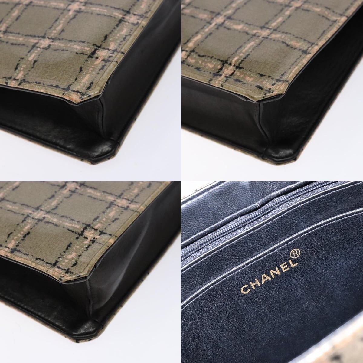 Chanel Chanel Chain Handbag Enamel Beige Gold CC Size ONE SIZE - 5 Thumbnail