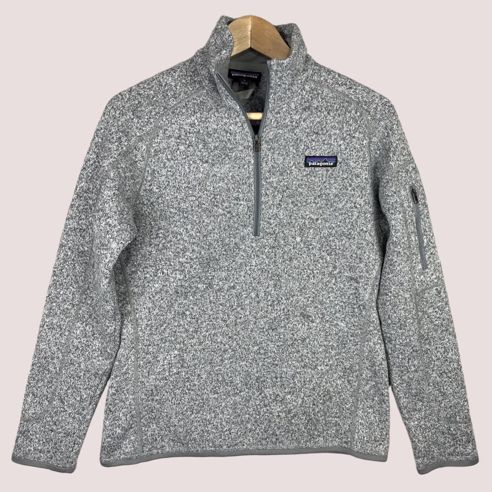 Patagonia Patagonia Better Sweater Womens Medium Gray Pullover Zip Pocket Fleece 25617 Size M / US 6-8 / IT 42-44 - 1 Thumbnail