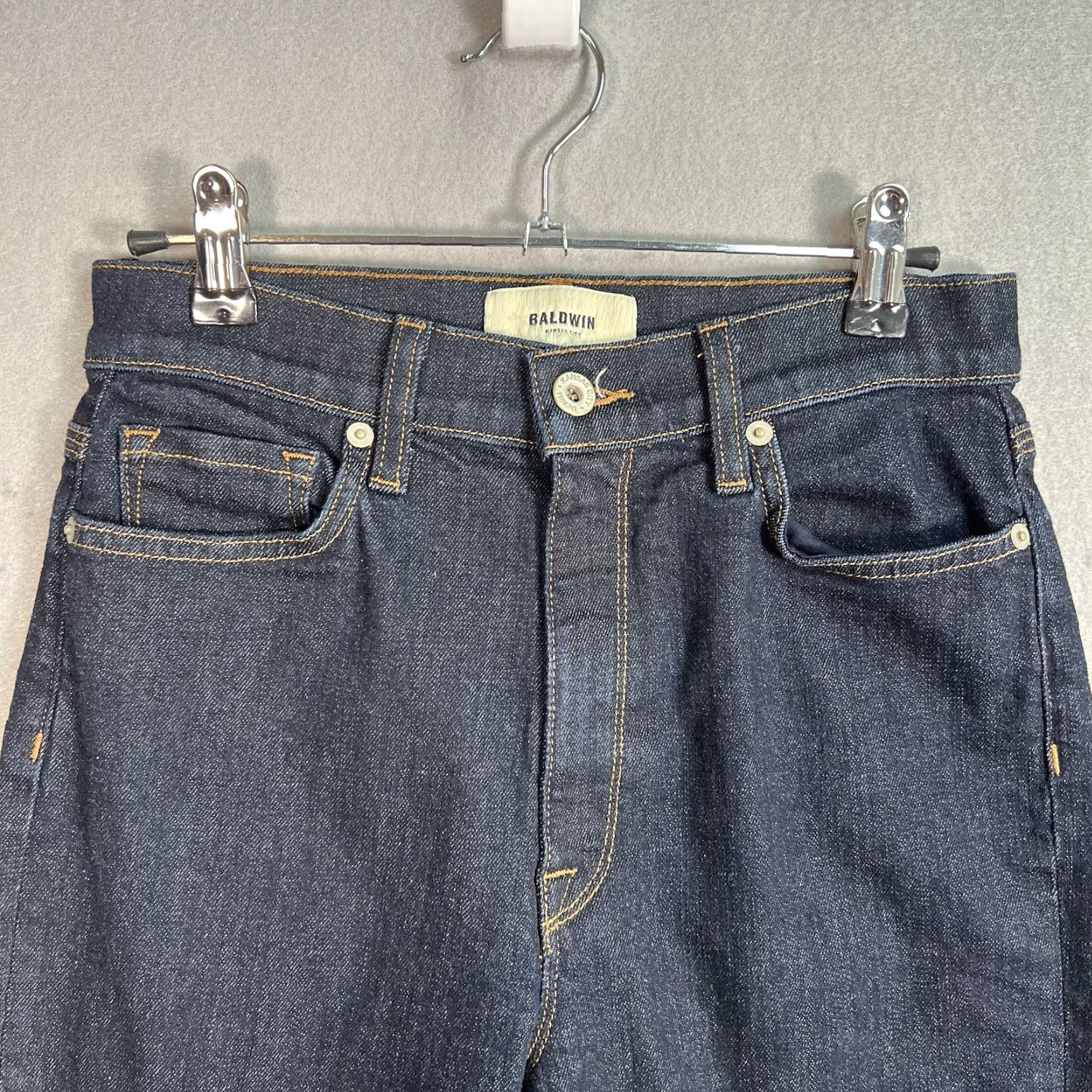 Vintage VINTAGE Baldwin Jeans Woman Skinny Denim 27 Blue Dark Wash BALDWIN City 29 Inseam Womens 27 Blue Skinny Jeans (Adult) Size 27" / US 4 / IT 40 - 6 Thumbnail
