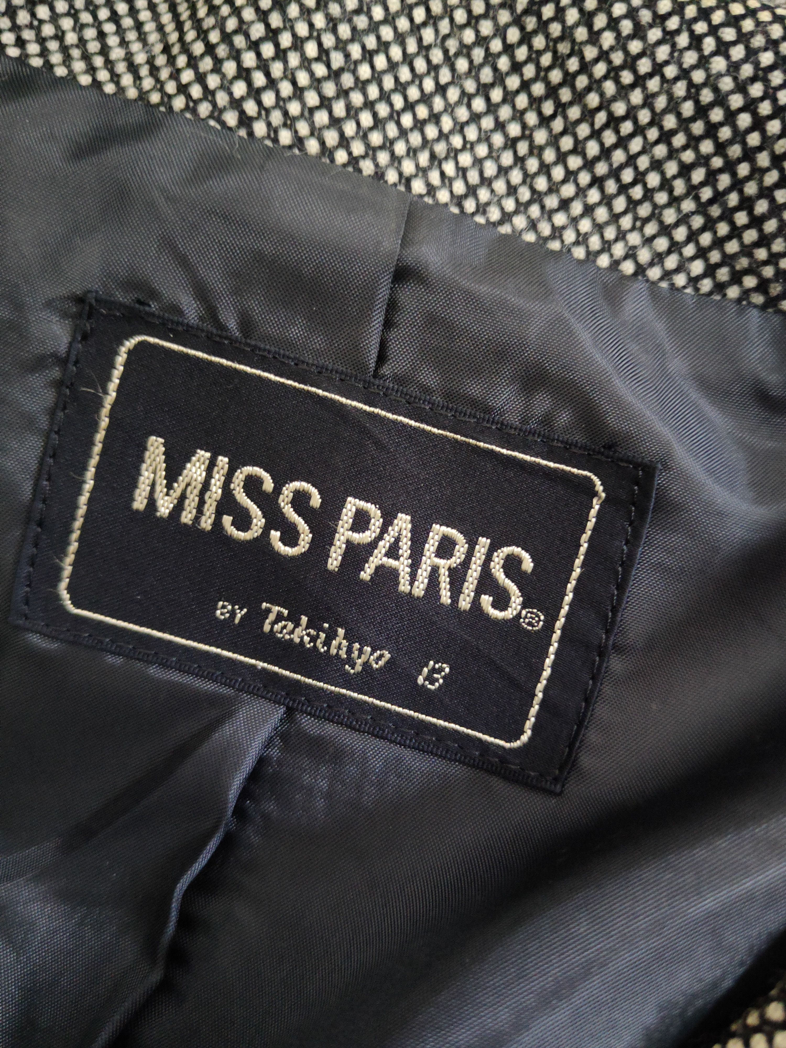 Japanese Brand × Vintage Vintage Miss Paris Black Cream Blazers Size M / US 6-8 / IT 42-44 - 13 Thumbnail