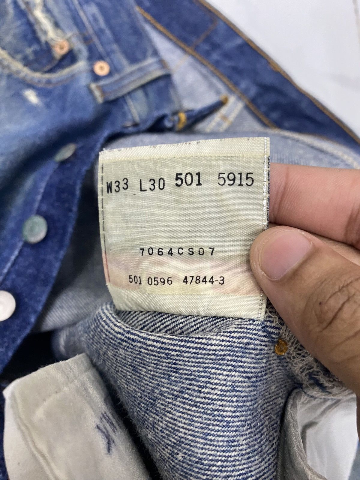 Levi's RARE🔥VTG LEVIS 501 BAGGY JEANS DISTRESSED DENIM Size US 32 / EU 48 - 9 Thumbnail