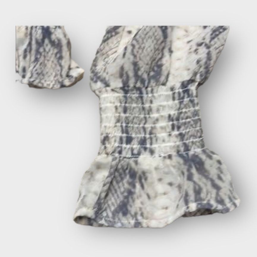 Nordstrom Japna | Snake print blouse top | XS Size XS / US 0-2 / IT 36-38 - 7 Thumbnail