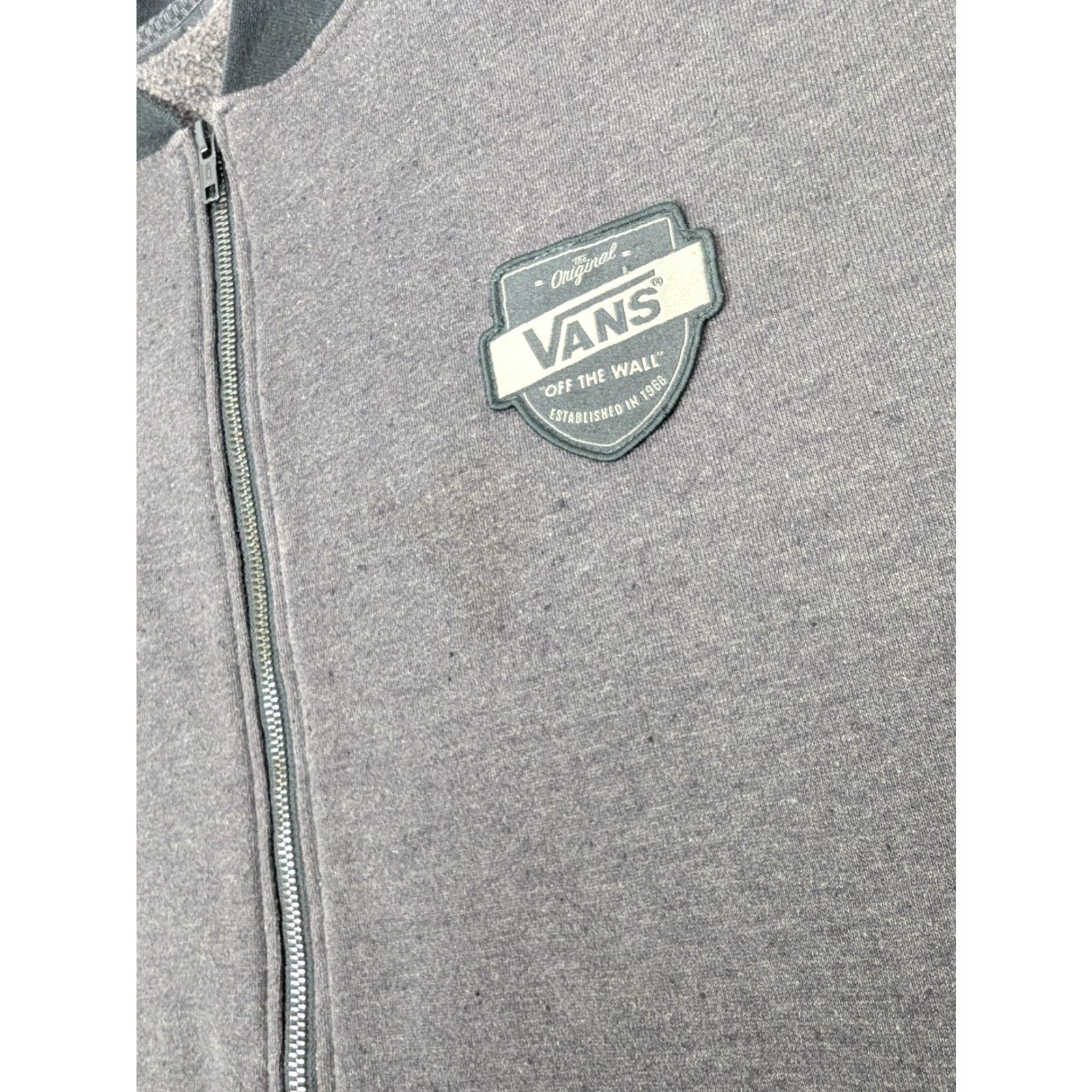 Vans Vans Sweatshirt Mens XL Charcoal Gray Full Zip Fleece Mock Neck Skateboarding Jacket? Size US XL / EU 56 / 4 - 3 Thumbnail