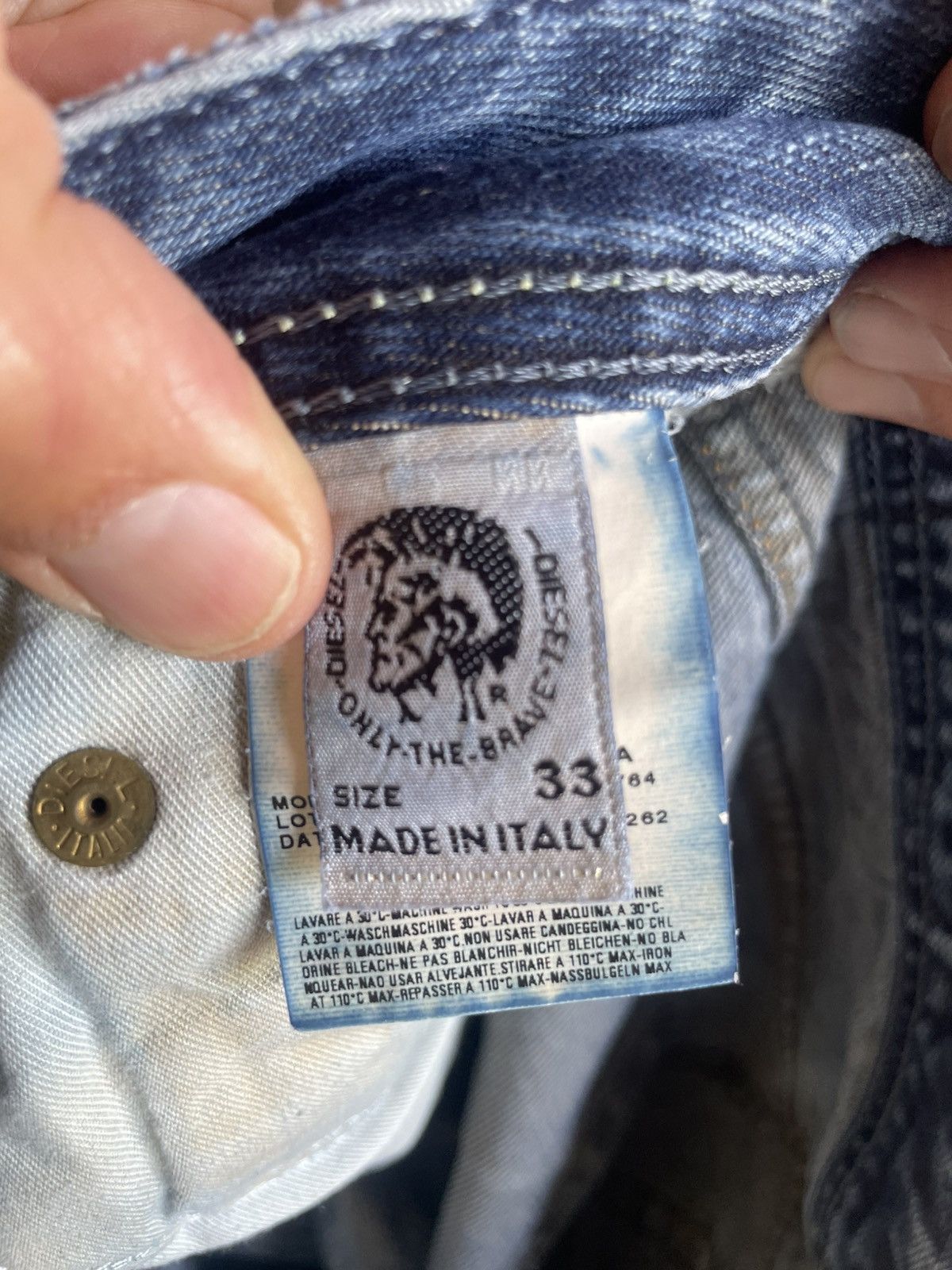 Diesel Y2K Diesel Zathan Jeans Size US 33 - 6 Thumbnail
