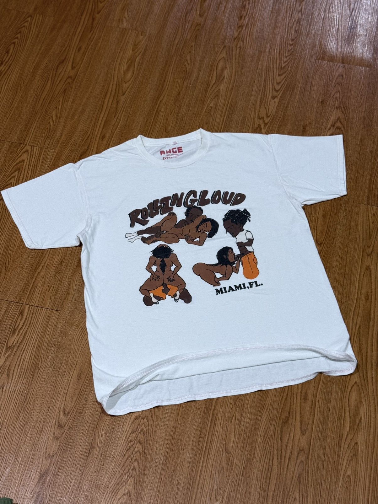 ASAP Rocky AWGE Rolling loud t shirt