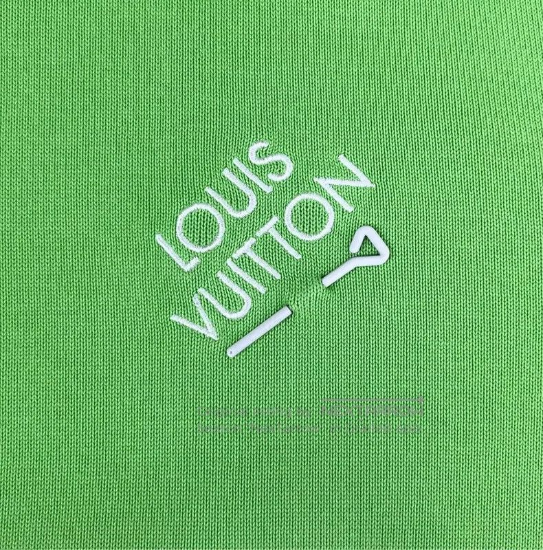 Louis Vuitton Louis Vuitton Green Pin Embroidered Letter Knit Short Slee Size US L / EU 52-54 / 3 - 5 Thumbnail