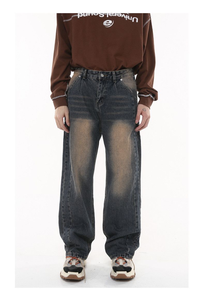 Japanese Brand × Jean Vintage washed distressed high street loose jeans Size US 32 / EU 48 - 1 Thumbnail