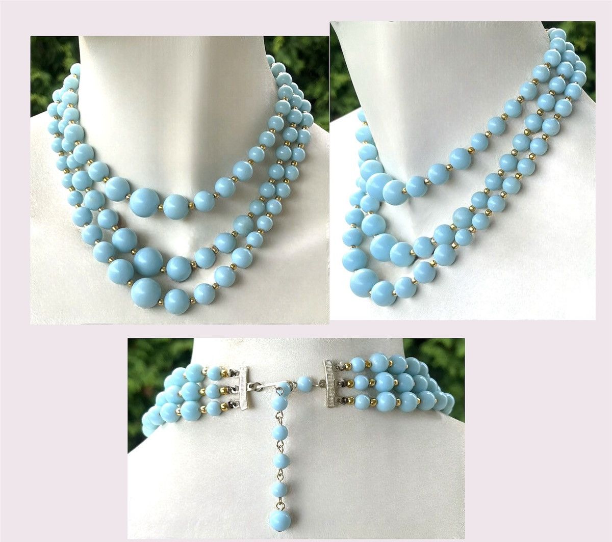Vintage Vintage Necklaces Multi Colour Beaded Nested Jewelry Size ONE SIZE - 3 Thumbnail
