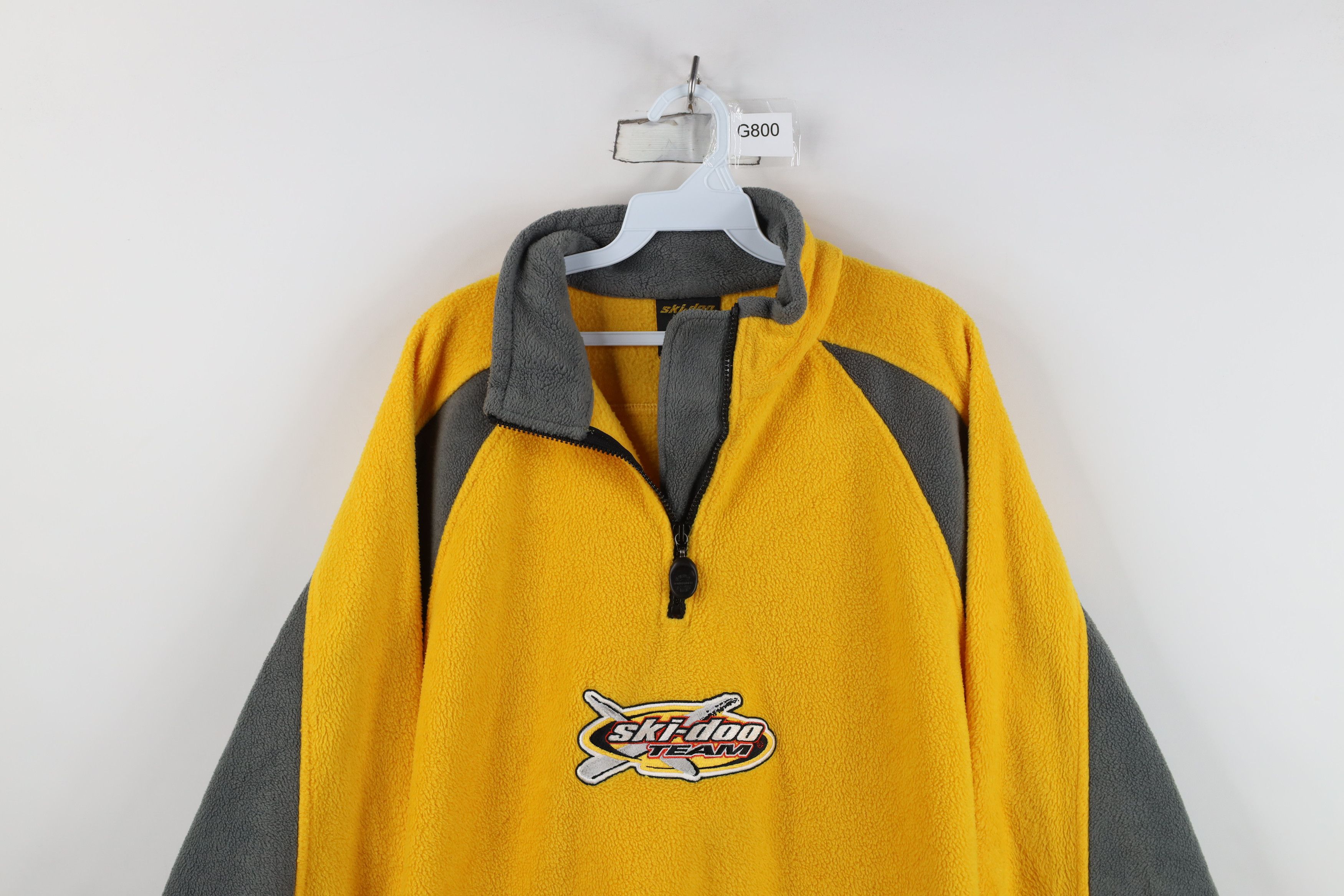 Vintage Vintage 90s Ski Doo Bombardier Half Zip Fleece Sweater Size US XL / EU 56 / 4 - 2 Thumbnail