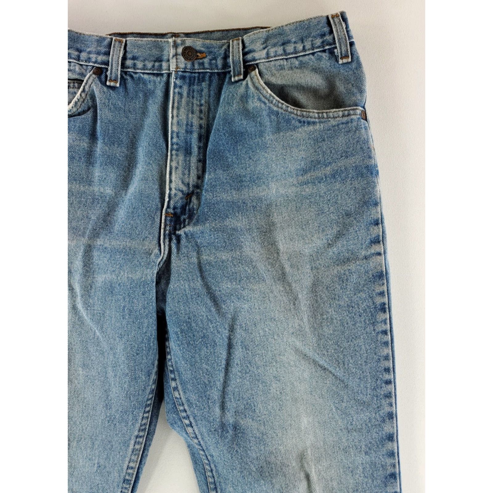 JCPenney JC Penney Plain Pockets VTG Blue Jeans Made USA Mens 33x31 Inseam 30 32 Blue Straight 32 Mens Blue Jeans VTG JC Penney Ballpark Size US 32 / EU 48 - 5 Thumbnail