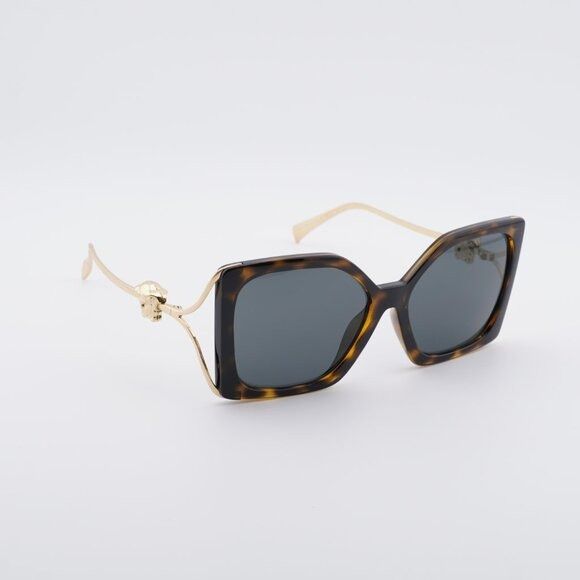 Versace Versace VE4502U 108/87 Sunglasses Havana/Gold Square Frame Size ONE SIZE - 4 Thumbnail