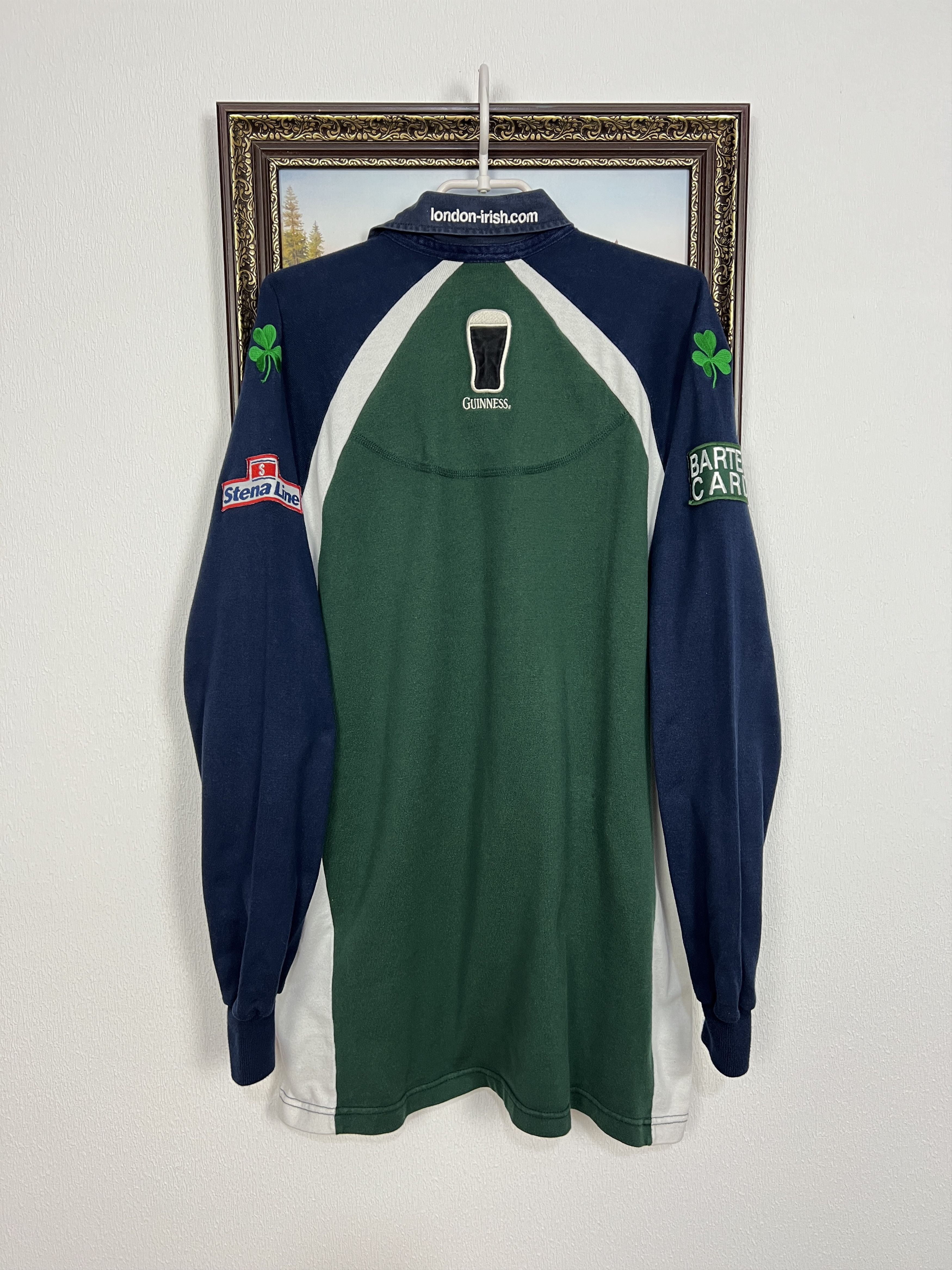 Canterbury of New Zealand Vintage London Irish Rugby Union Long Sleeve Jersey Trikot Size US XXL / EU 58 / 5 - 9 Thumbnail