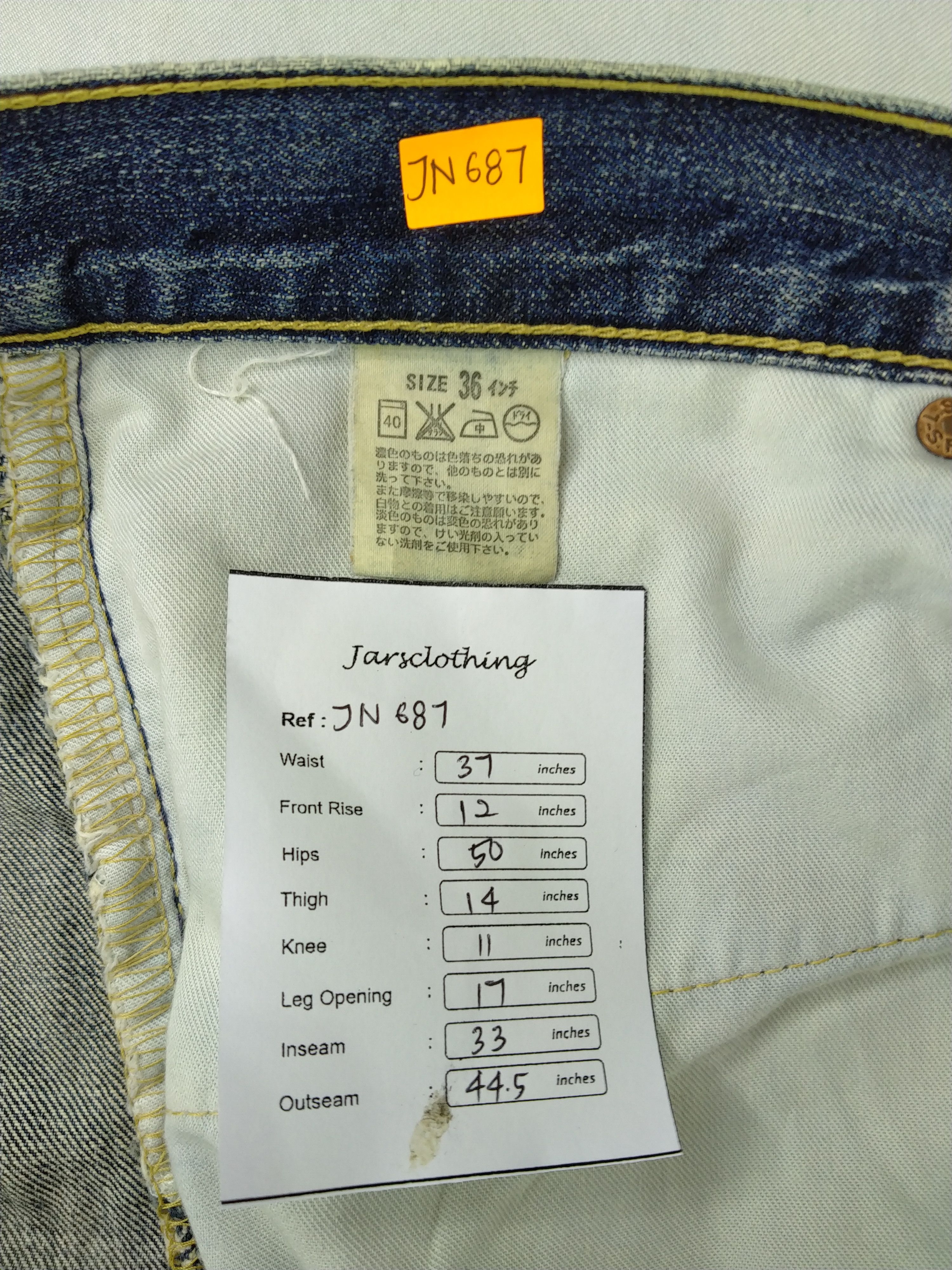Levi's Faded Blue Vintage Levi's 503 Whisker Denim 37x33 -JN687 Size US 37 - 7 Thumbnail