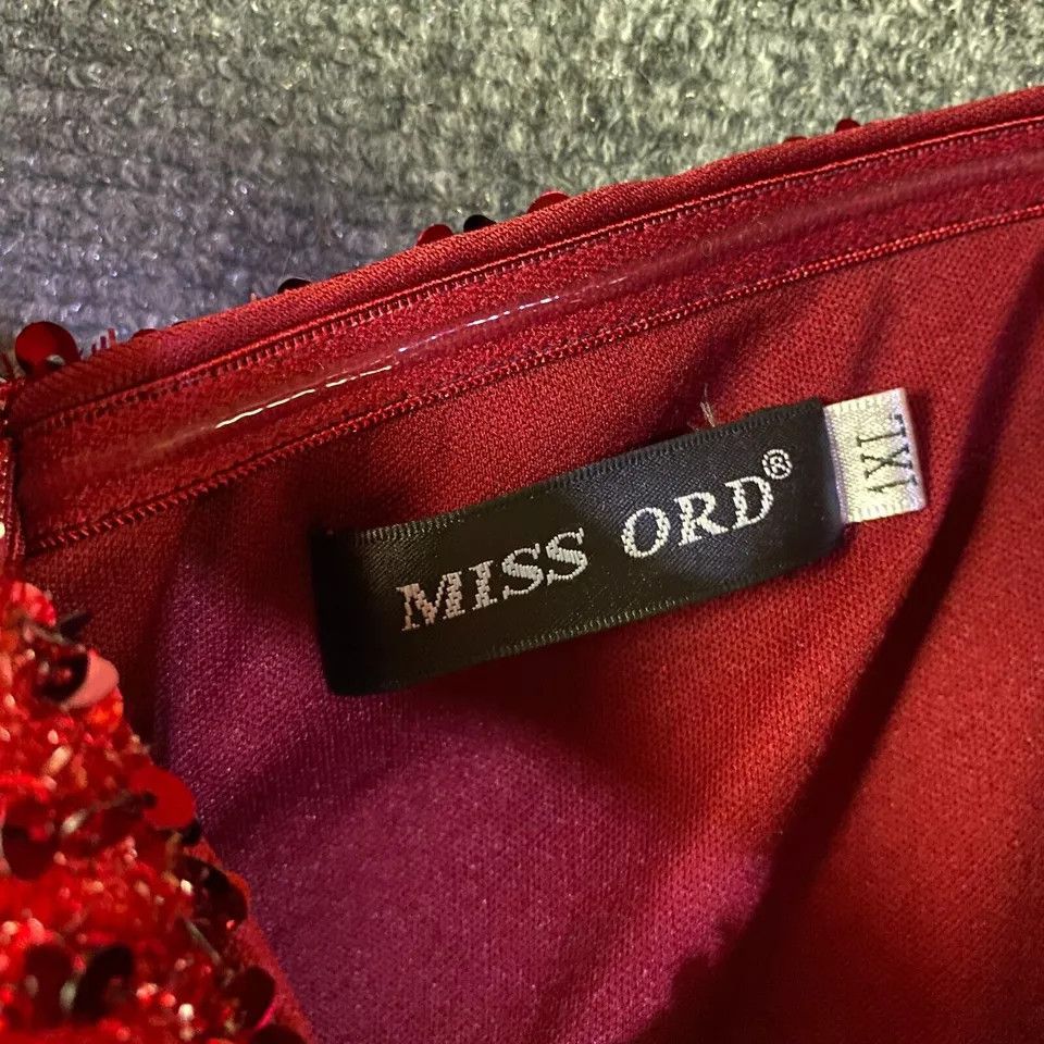 Other Miss Ord Dress Women's 1XL Formal Red Polyester Blend Size ONE SIZE - 3 Thumbnail
