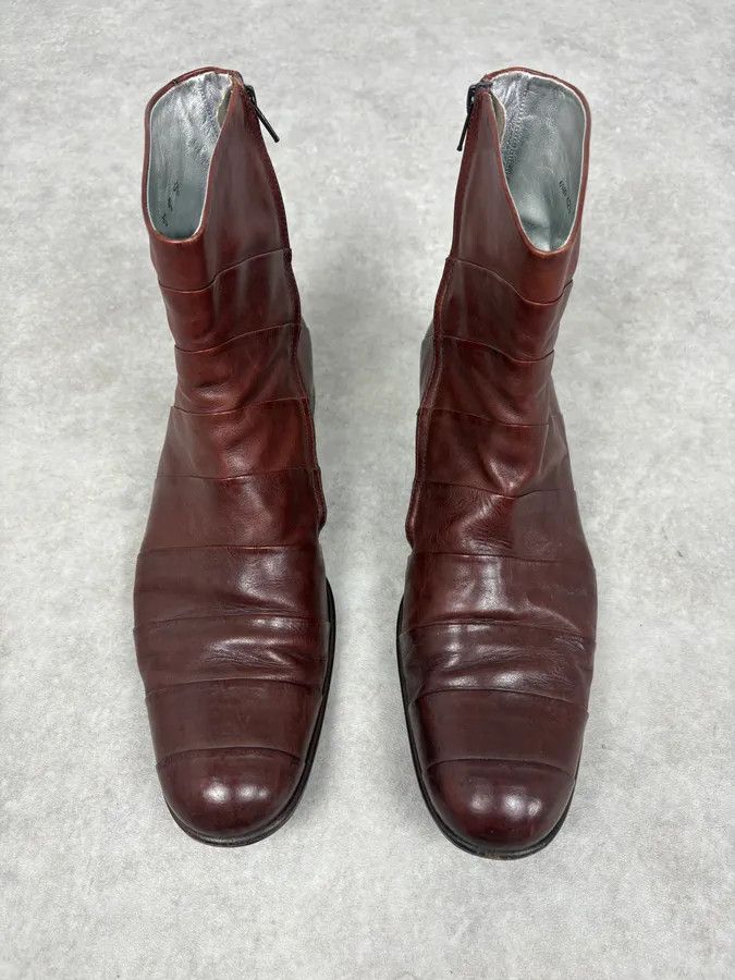 Jean Paul Gaultier Jean Baptiste Rautureau Brown Leather Boots Size US 9.5 / EU 42-43 - 2 Thumbnail