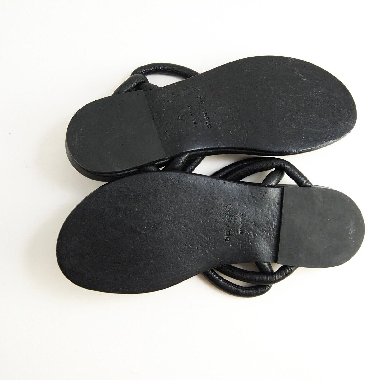 Designer Del Carlo Thong Slingback Sandals Black US 9 EU 39 Size US 9 / IT 39 - 5 Thumbnail