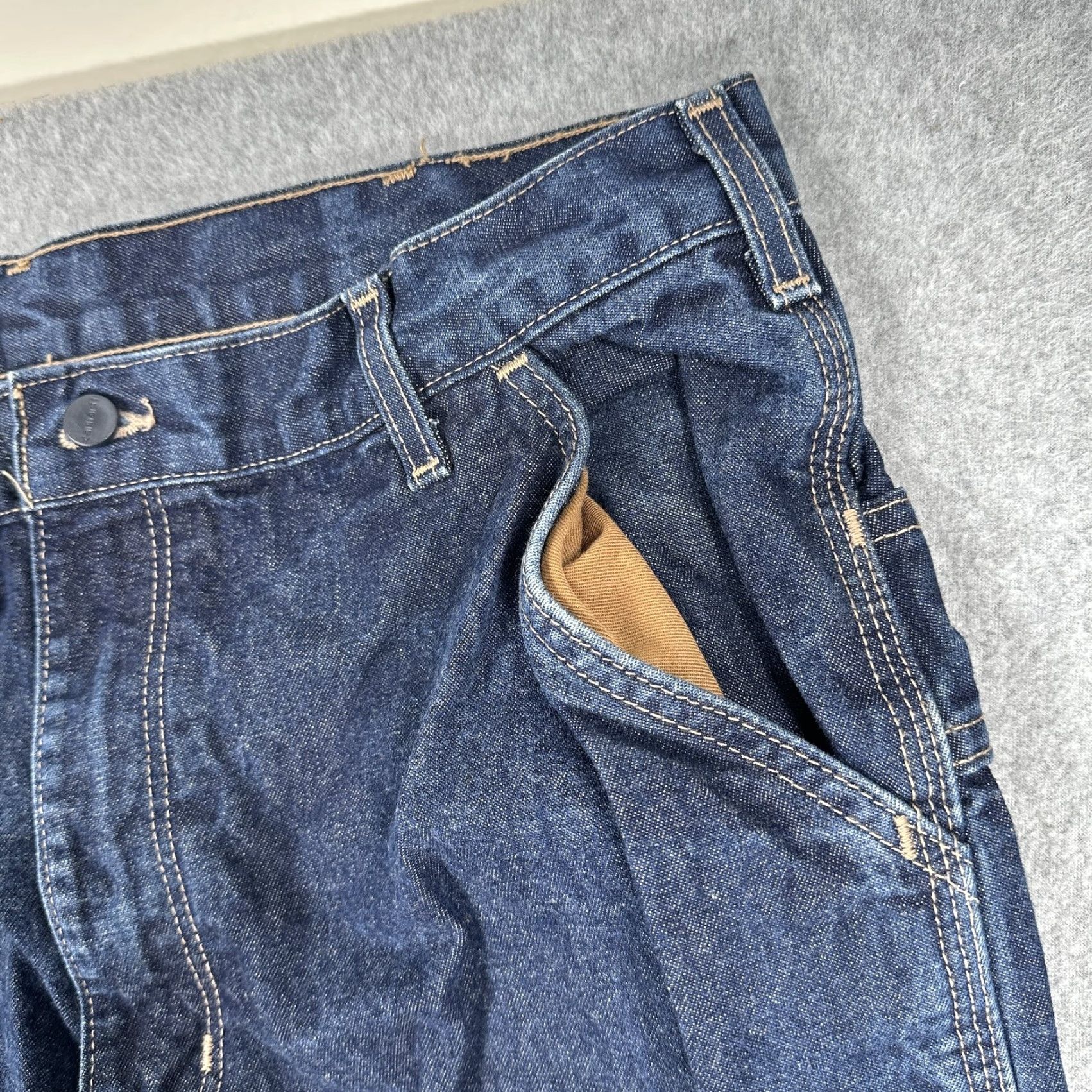 Carhartt Carhartt FR Jeans Mens 38x34 Blue Denim Flame Resistant NFPA 2112 Pants Size US 38 / EU 54 - 2 Thumbnail