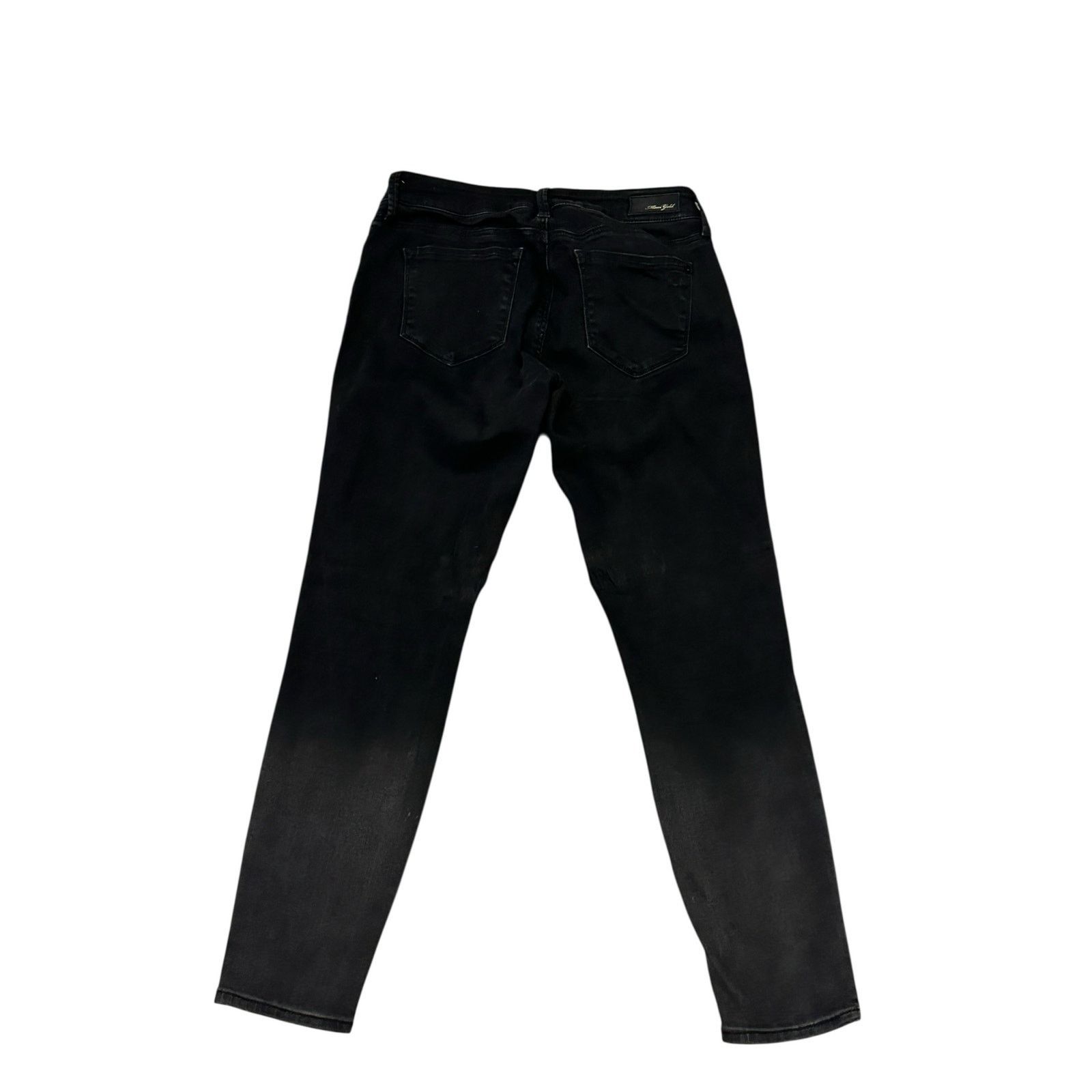 AG Adriano Goldschmied Mavi Gold Adrianna Ankle Black Mid Rise Super Skinny Jeans Size 28" / US 6 / IT 42 - 8 Thumbnail