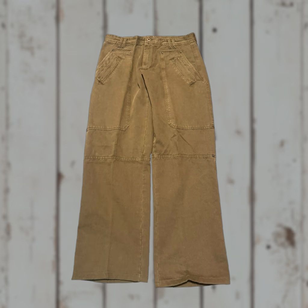 Dolce & Gabbana VINTAGE Dolce&Gabbana Cargo Pants Military Green 36x31 Men Regular 5-Pocket Canvas Cotton Army 90s Italy Rare Size US 36 / EU 52 - 1 Thumbnail