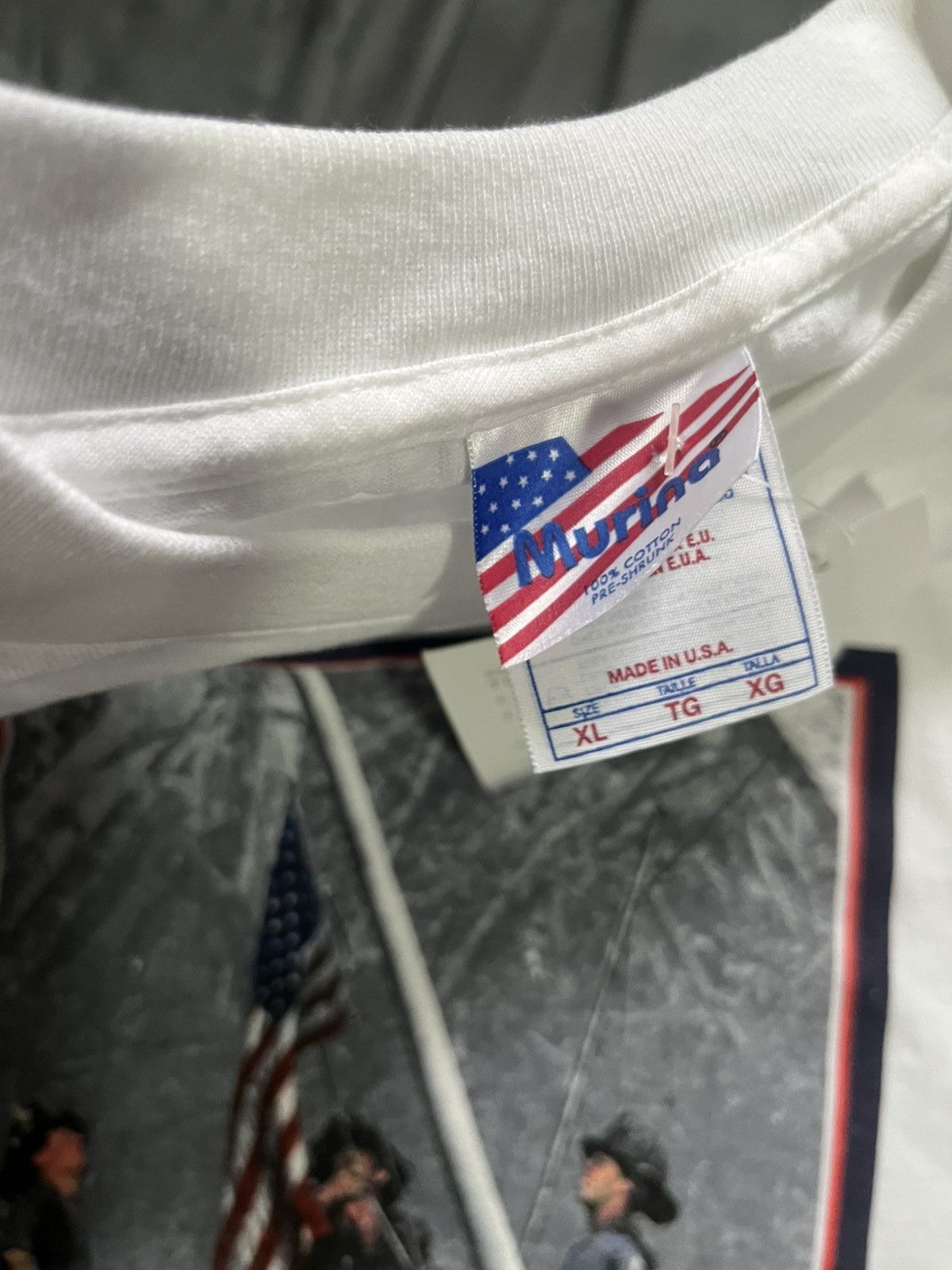 Other Vintage FDNY Shirt Tee Mens XL White 9/11 Firefighters Flag Size US XL / EU 56 / 4 - 5 Thumbnail