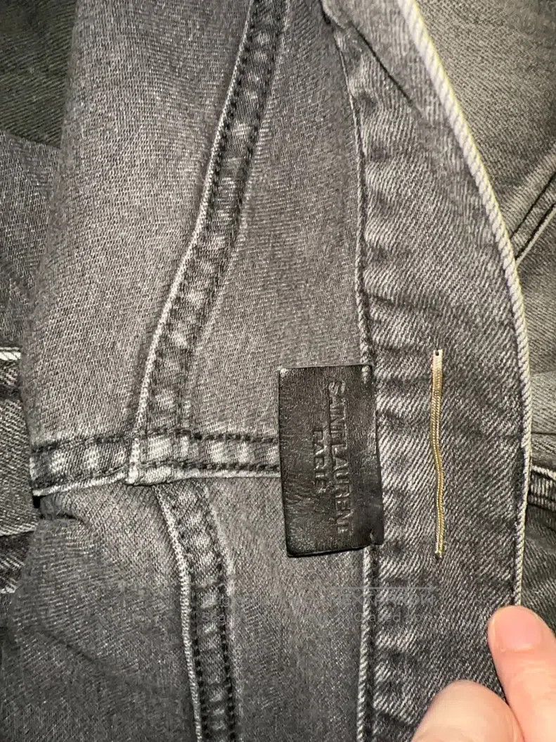 Saint Laurent Paris Saint Laurent Paris Classic Cat Whisker Water Ripple Washe Size US 32 / EU 48 - 3 Thumbnail