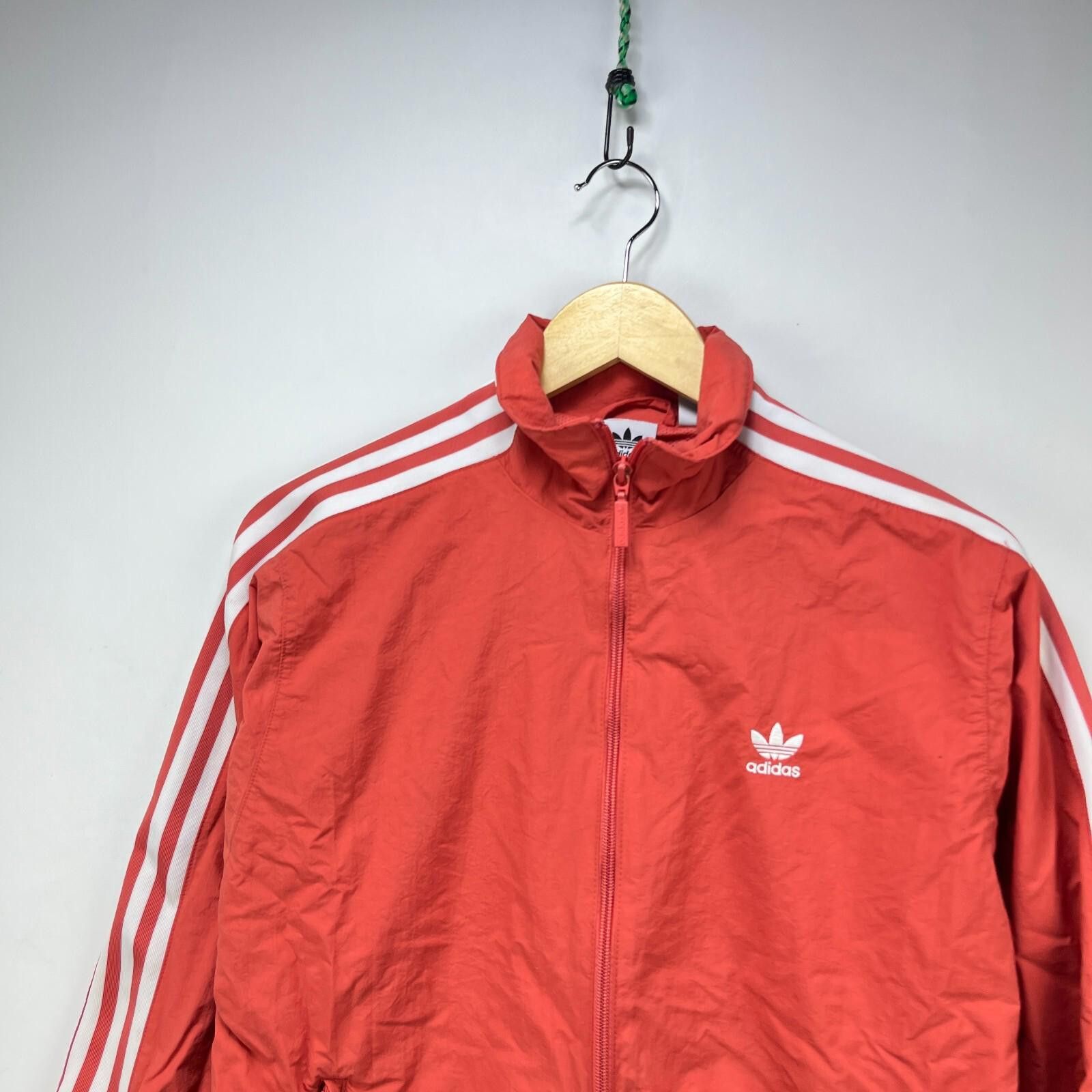 Adidas Adidas Trefoil Zip-Up Windbreaker Jacket Womens Small pink Size S / US 4 / IT 40 - 2 Thumbnail