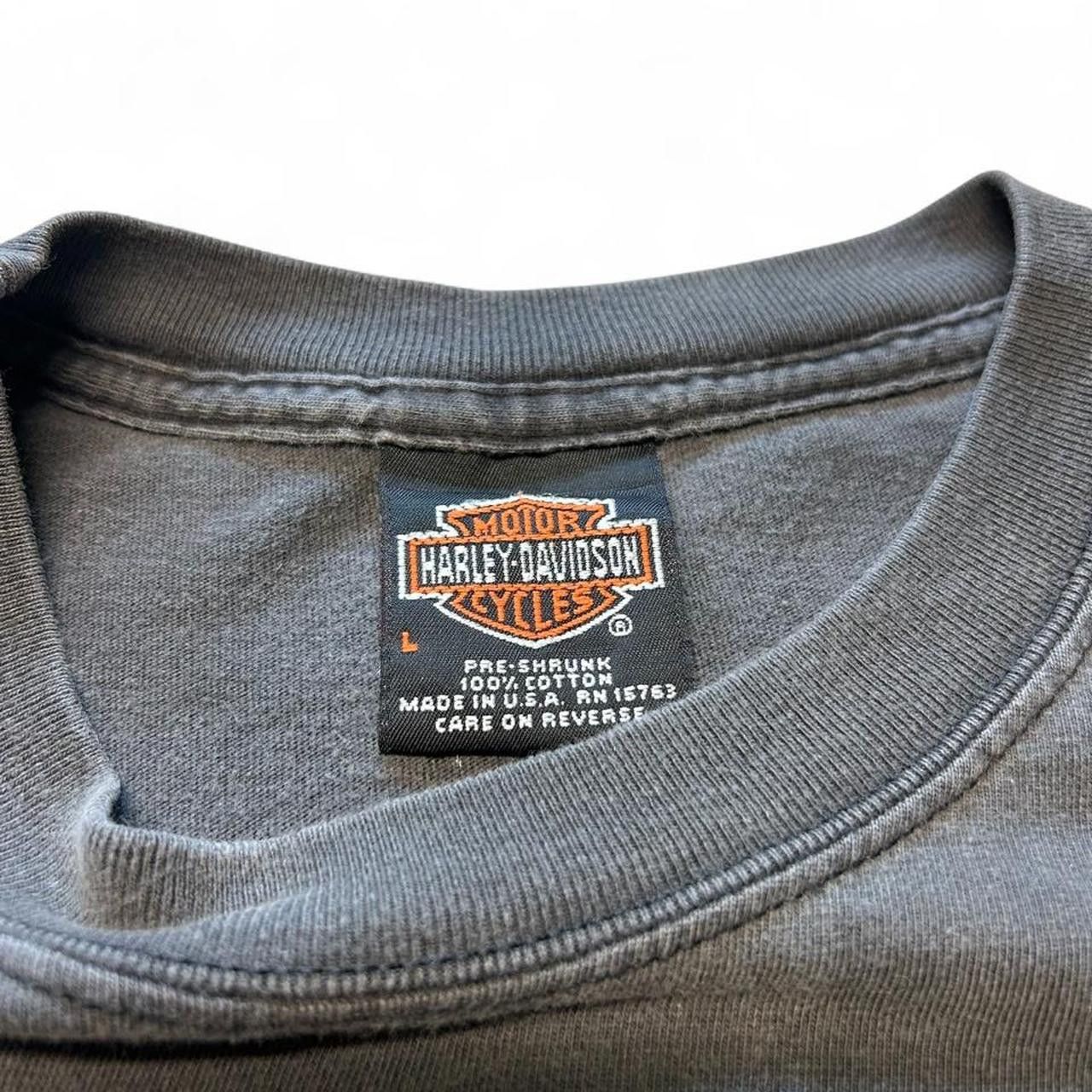 Harley Davidson Vintage Harley Davidson Faded Black T Shirt Size L Size US L / EU 52-54 / 3 - 3 Thumbnail