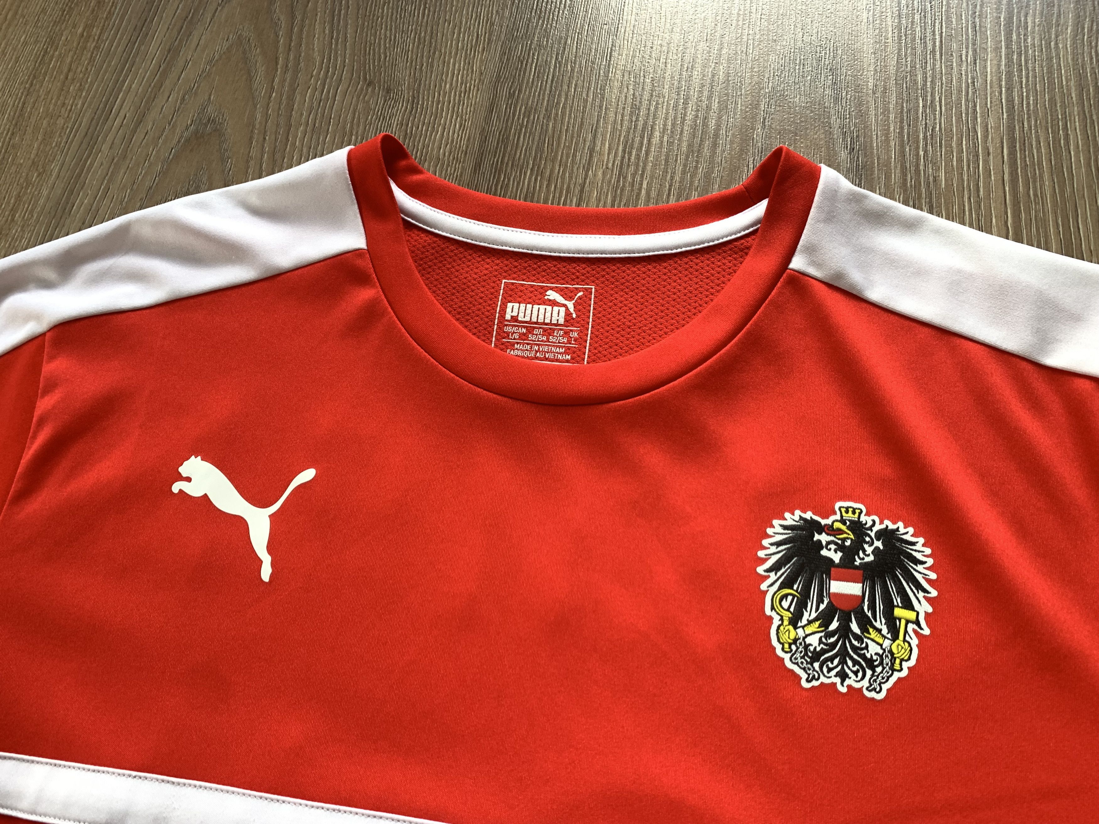 Puma Puma Austria Soccer Jersey Training T-Shirt 2016 Size US L / EU 52-54 / 3 - 4 Thumbnail