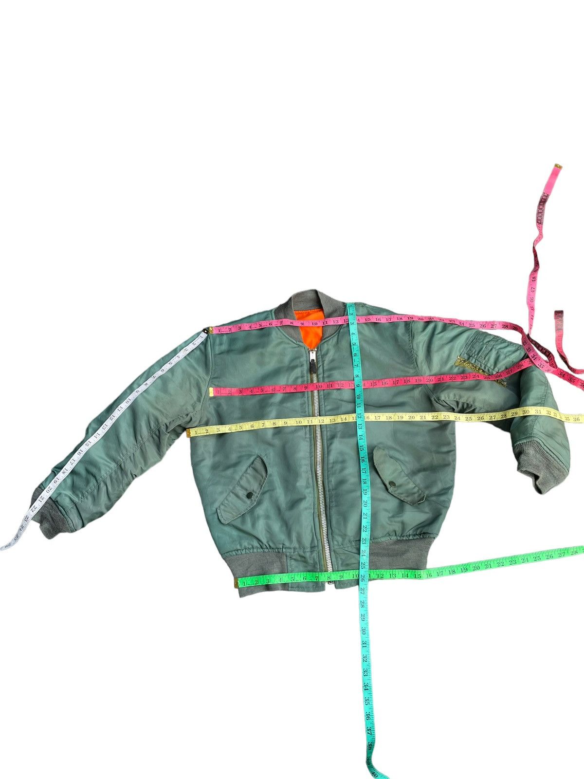 Alpha Industries Vintage 1975 Alpha MA-10 USAF Bomber Jacket Size US L / EU 52-54 / 3 - 17 Thumbnail