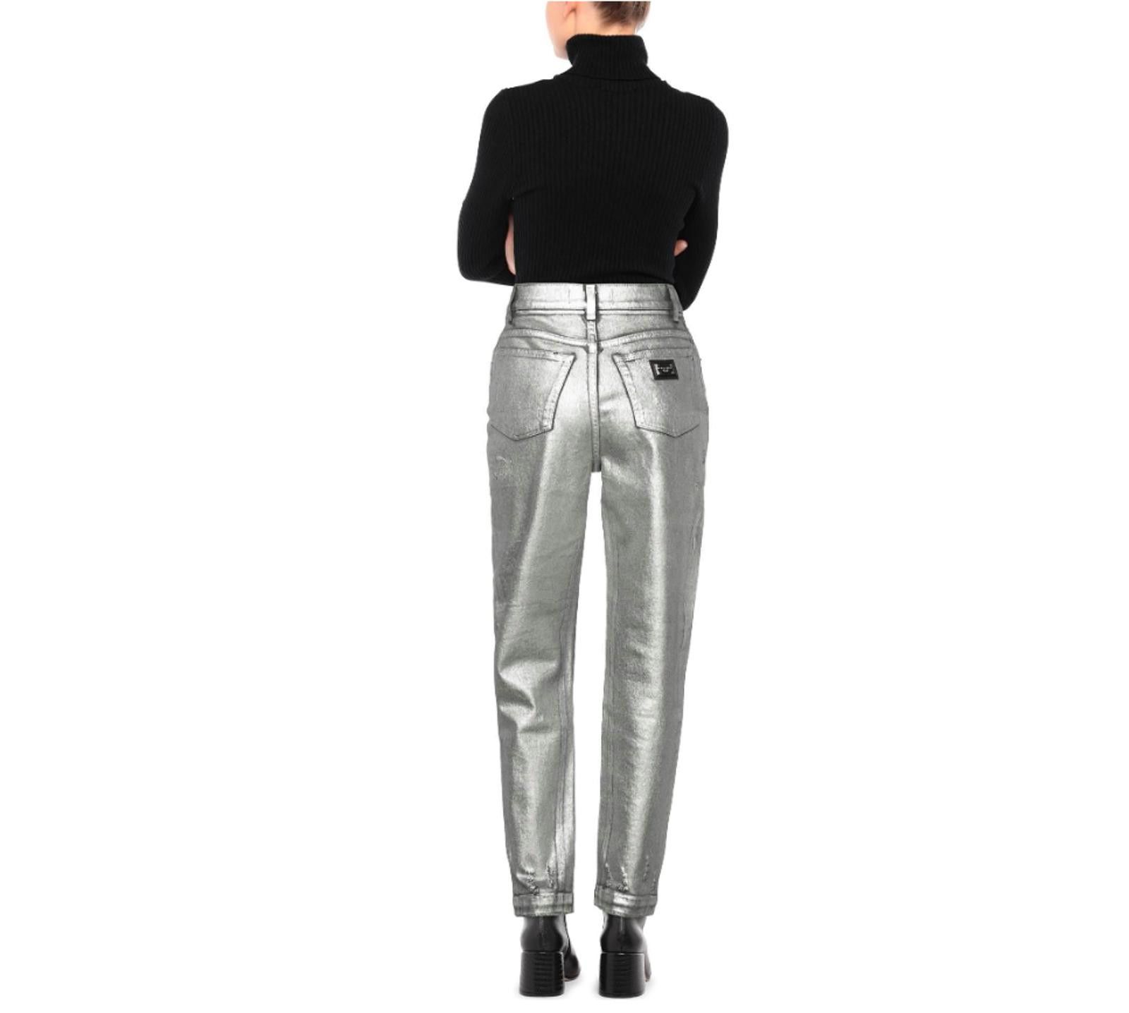 Dolce & Gabbana Dolce & Gabbana Grace Coated Skinny Jeans, Sz M, US6, IT42 Size 28" / US 6 / IT 42 - 4 Thumbnail