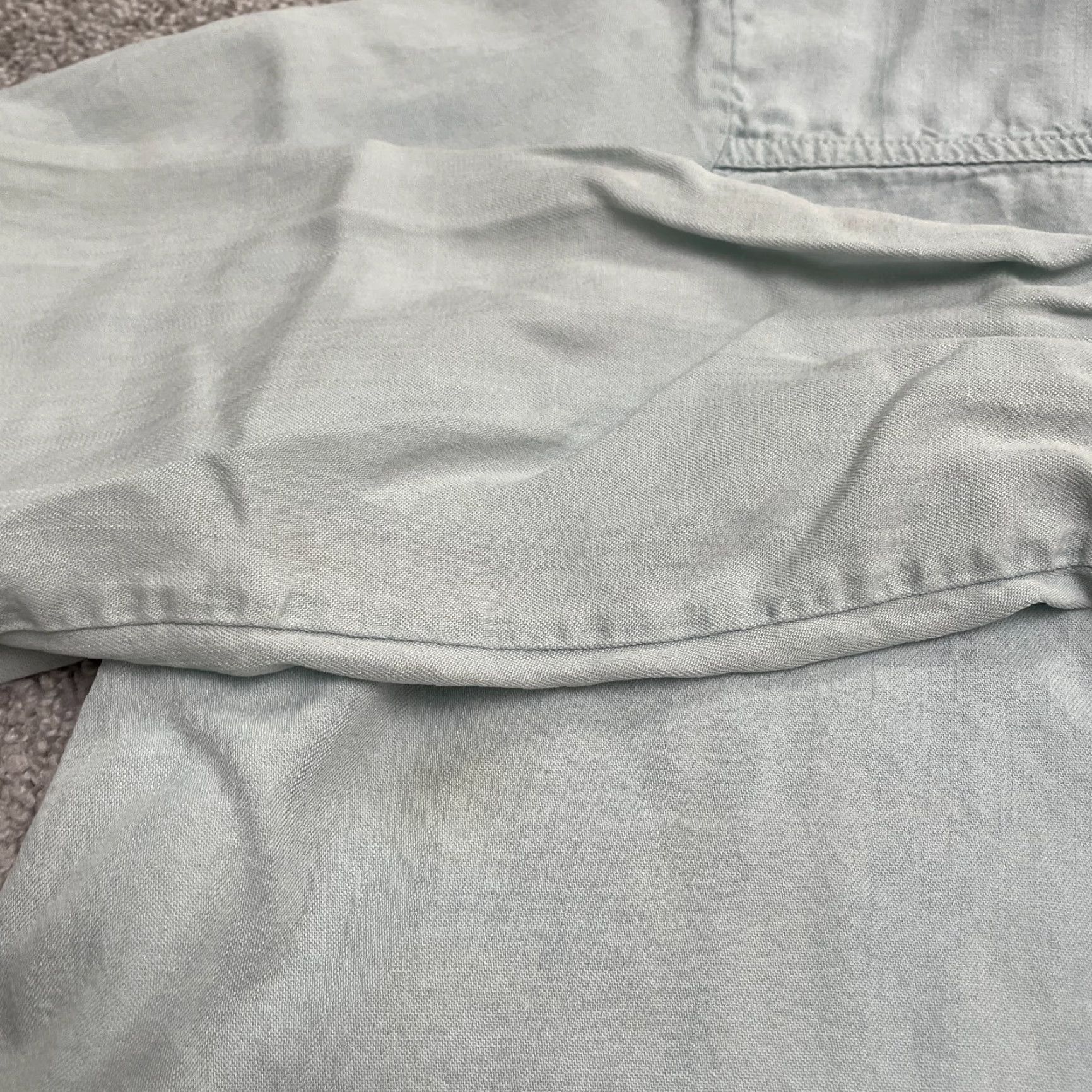 Vintage Active USA Shirt Womens Large Light Blue Long Sleeve Tencel Button Down Casual Size L / US 10 / IT 46 - 4 Thumbnail