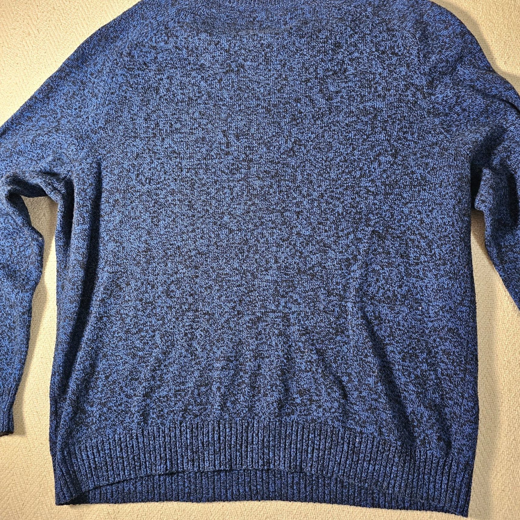 American Eagle Outfitters American Eagle Outfitters Sweater Men XL Classic Fit Crew Neck Wool Blend Blue Black Marled Knit Pullover All Seasons Baggy? (Oops) Size US XL / EU 56 / 4 - 7 Thumbnail