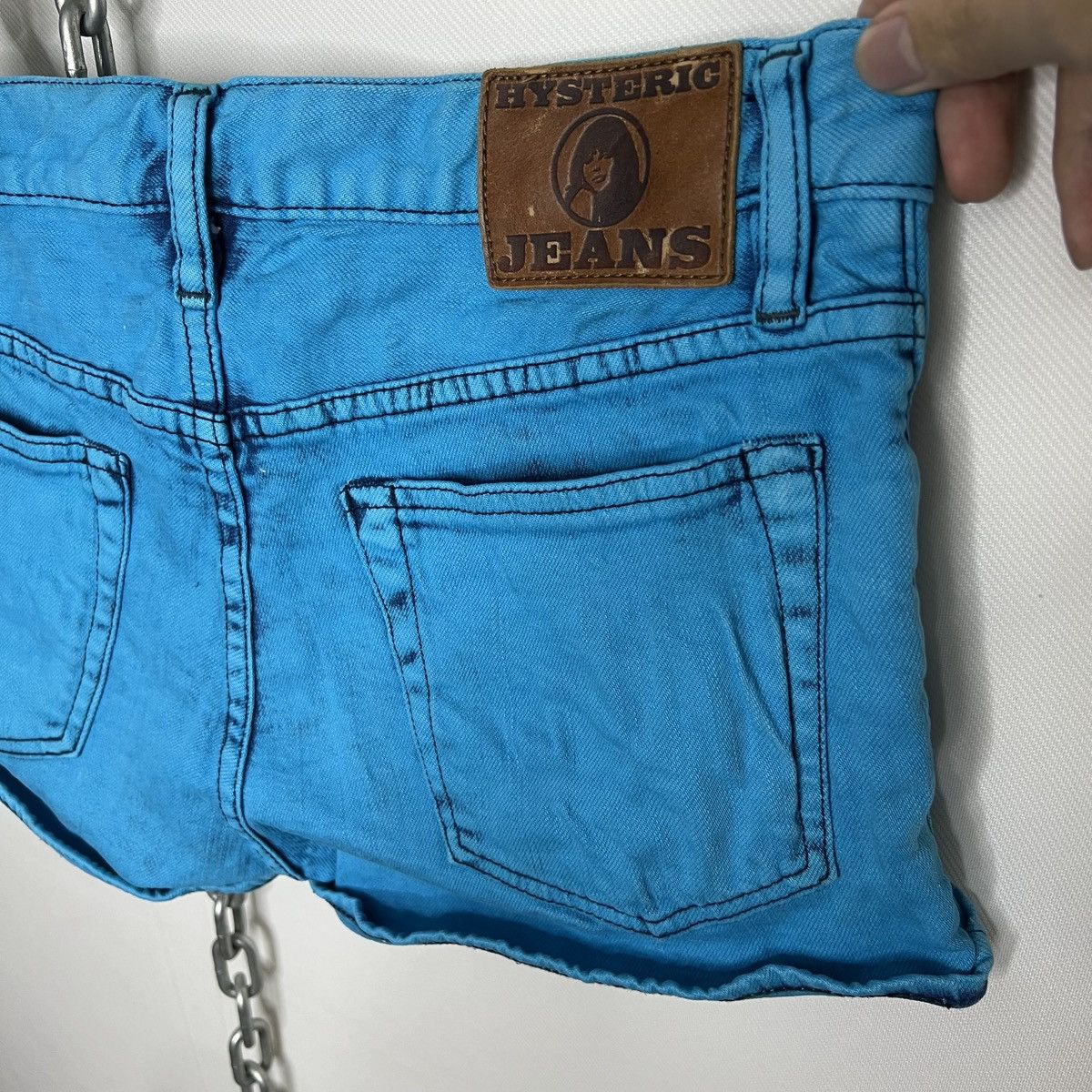 Hysteric Glamour HYSTERIC GLAMOUR BRIGHT BLUE DENIM SHORTS Size 30" / US 8 / IT 44 - 8 Thumbnail