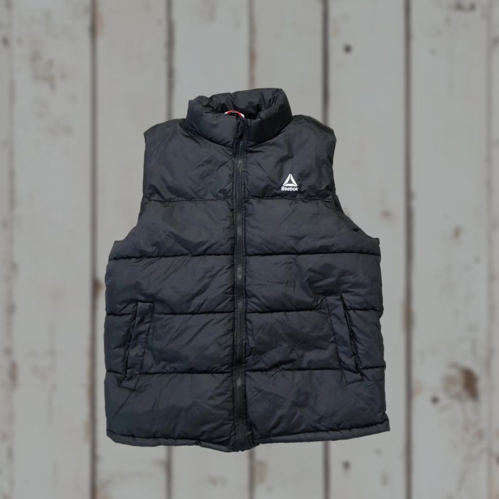 Reebok Reebok Vest Mens L Black Puffer Quilted Full Zip Sleeveless Outdoor Warm Size US L / EU 52-54 / 3 - 1 Thumbnail