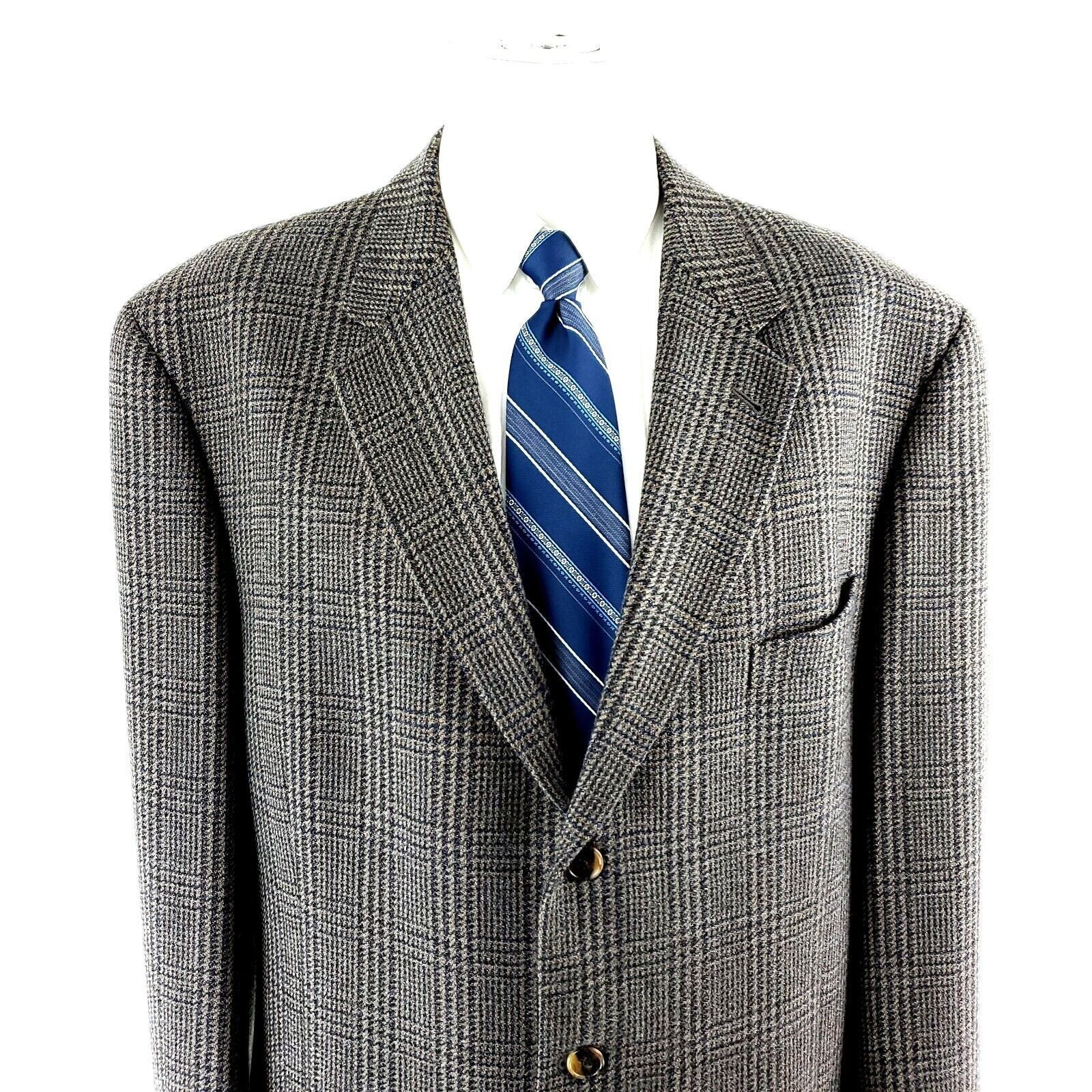 Joseph Abboud Joseph Abboud Nordstrom Tweed Wool 3 Button Sport Coat 42L B Size 42L - 1 Thumbnail