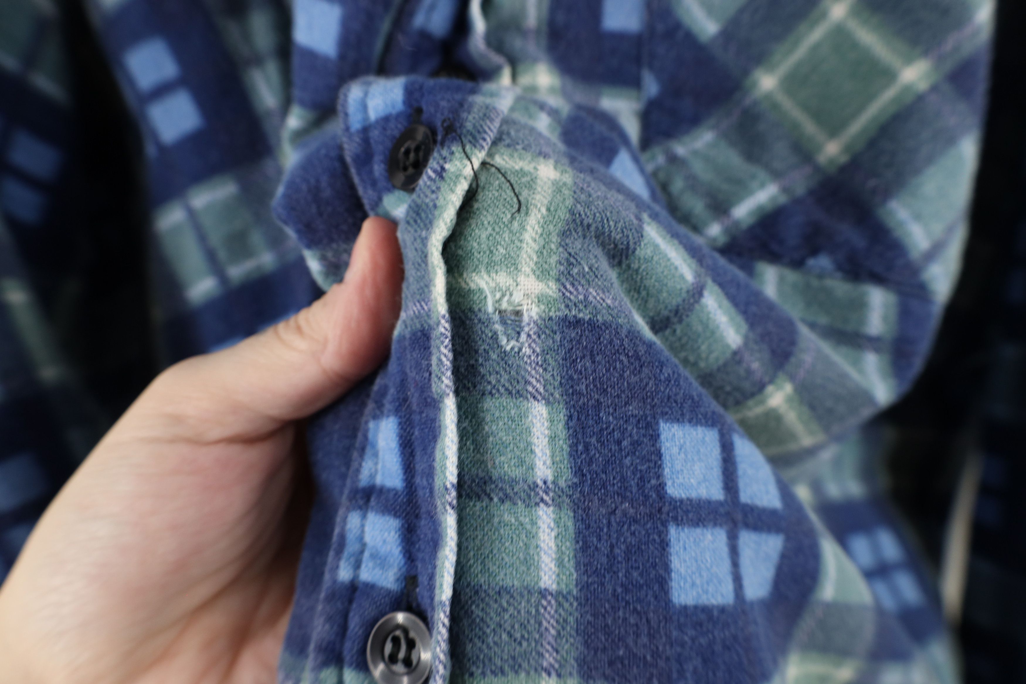 Vintage Vintage 90s Streetwear Flannel Quilted Button Shirt Jacket Size US XXL / EU 58 / 5 - 7 Thumbnail