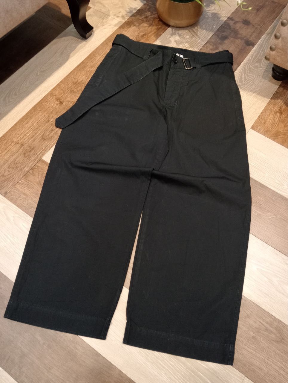 Margaret Howell MARGARET HOWELL WIDE BAGGY BLACK PANTS Size US 33 - 2 Thumbnail