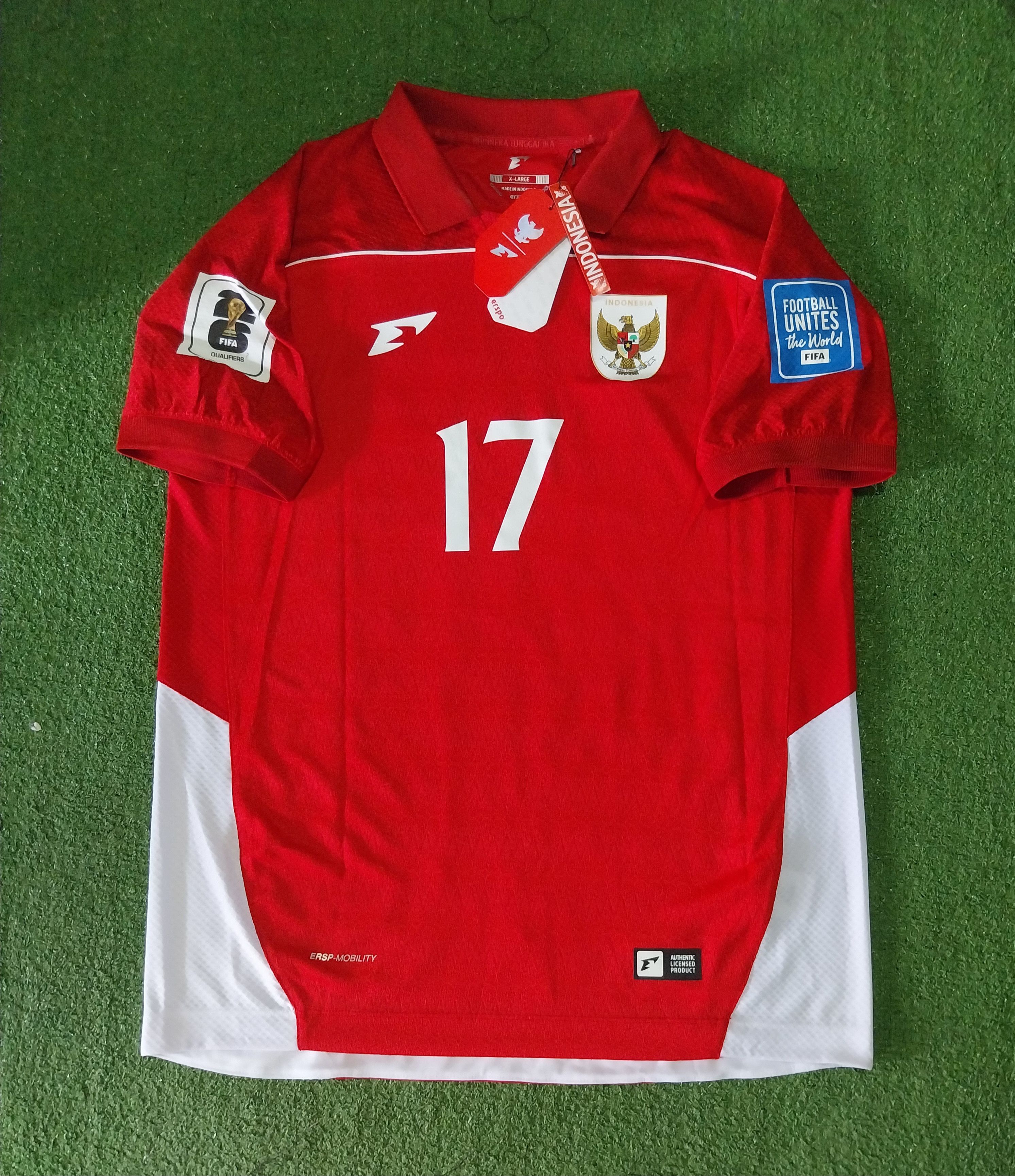 Other Indonesia home 2025 calvin verdonk jersey football Size US XL / EU 56 / 4 - 2 Thumbnail