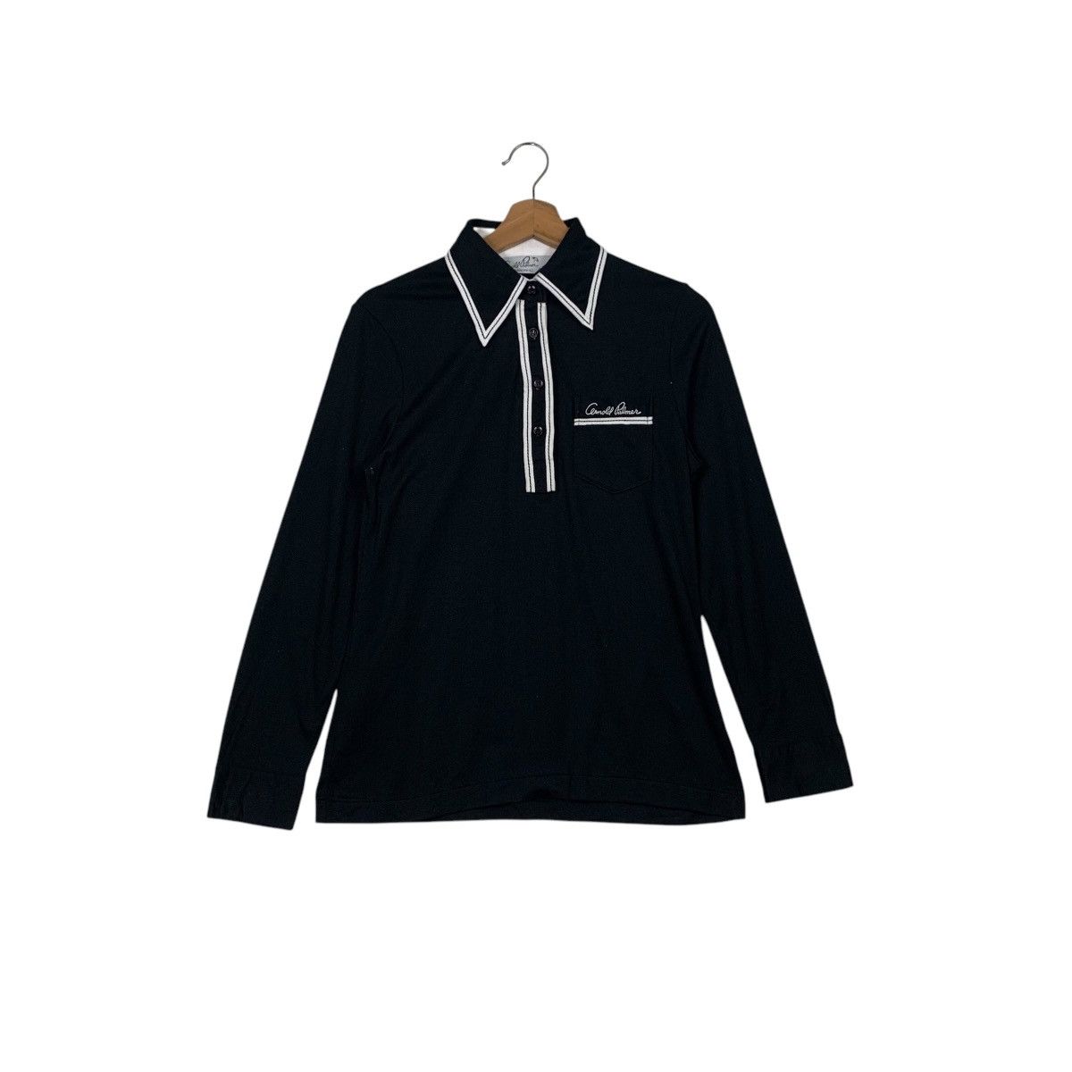 ARNOLD PALMER Retro Long Sleeve Polos Shirt #2614-C117
