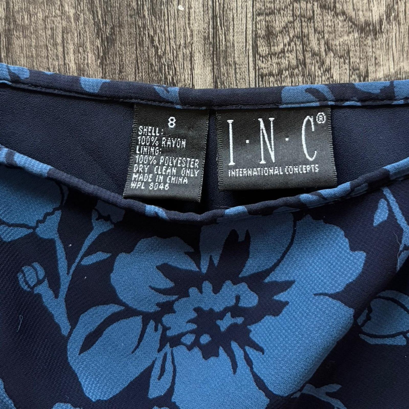 Other Inc blue floral skirt Size 30" / US 8 / IT 44 - 2 Thumbnail